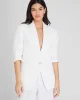 Relaxed Single Breasted Linen-Blend Blazer sold by Club Monaco