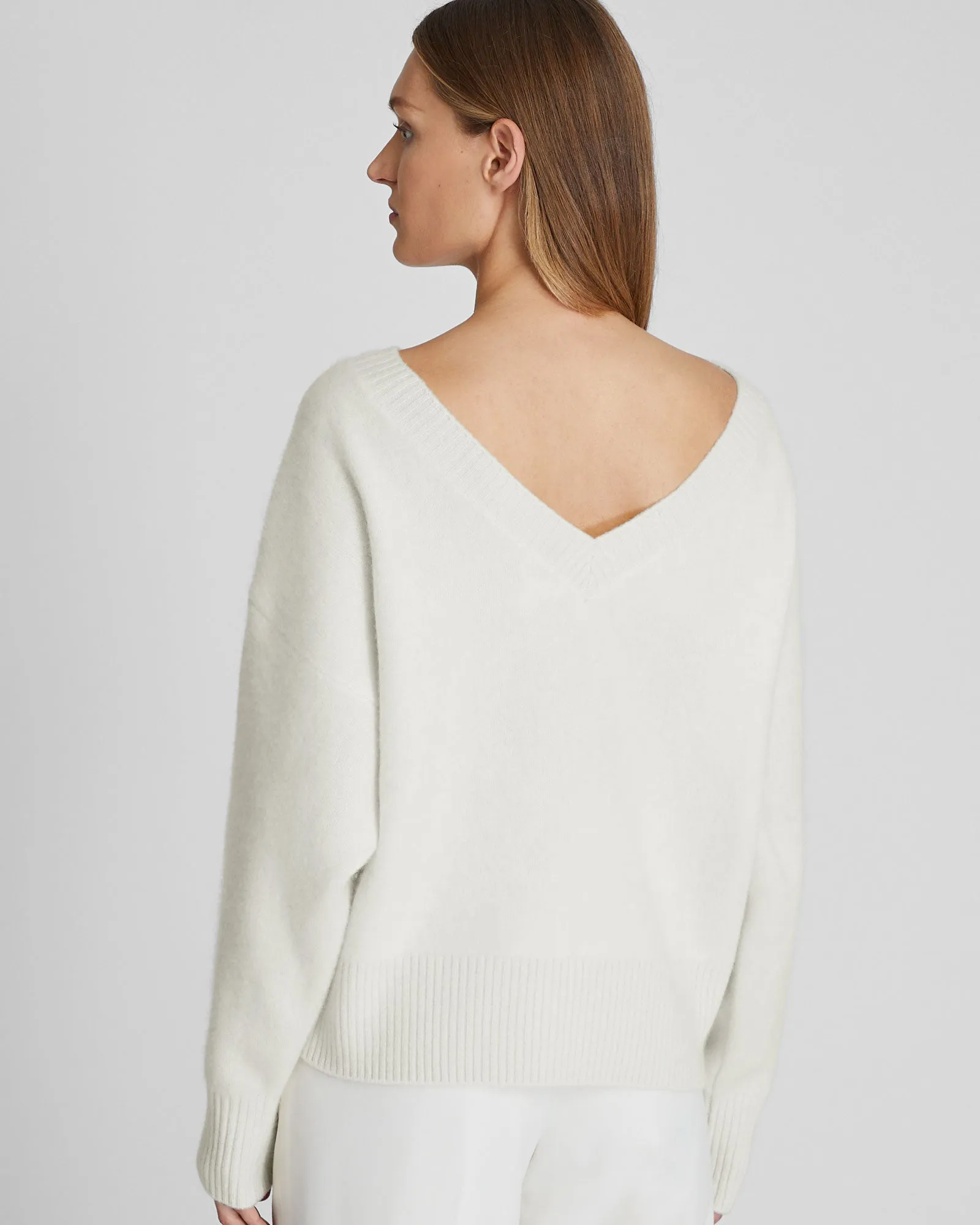 Brushed Cashmere V-Back Sweater sold by Club Monaco product image thumbnail 2