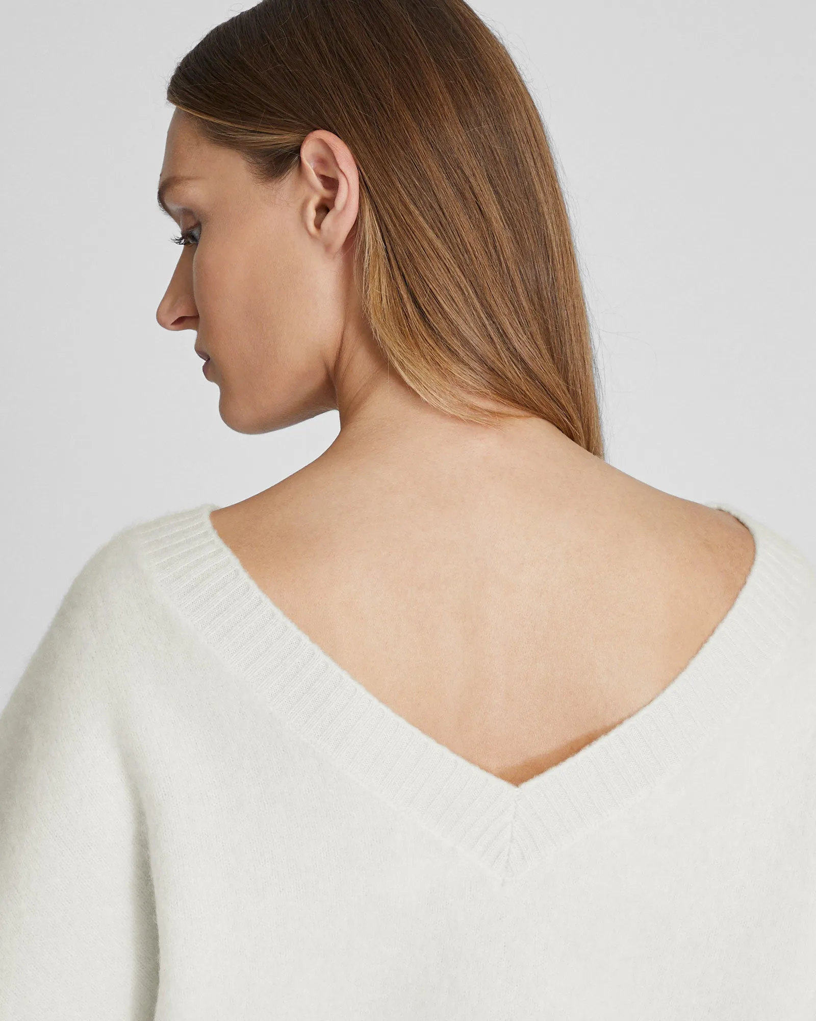 Brushed Cashmere V-Back Sweater sold by Club Monaco product image thumbnail 3
