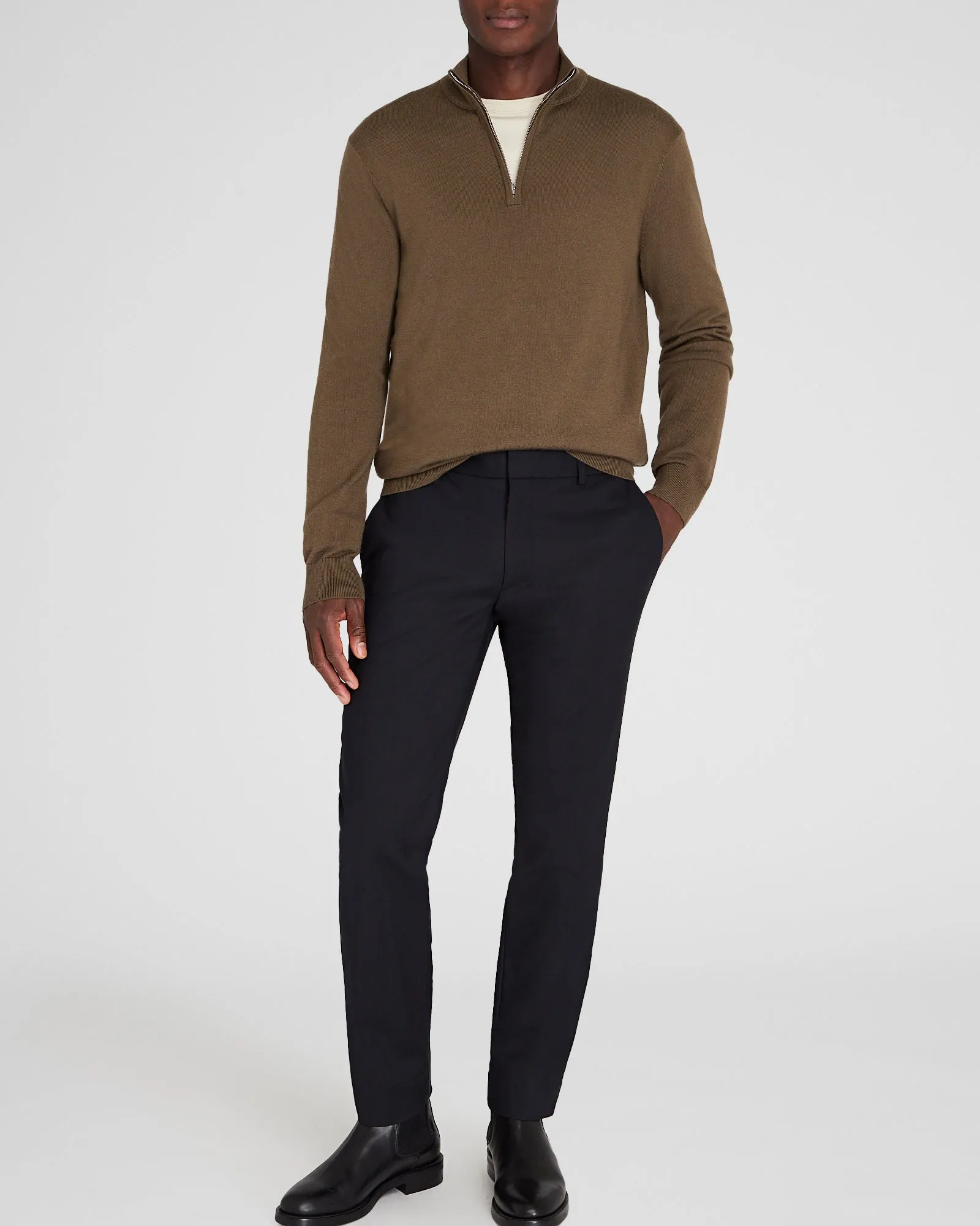 Merino Quarter-Zip Sweater sold by Club Monaco product image thumbnail 4