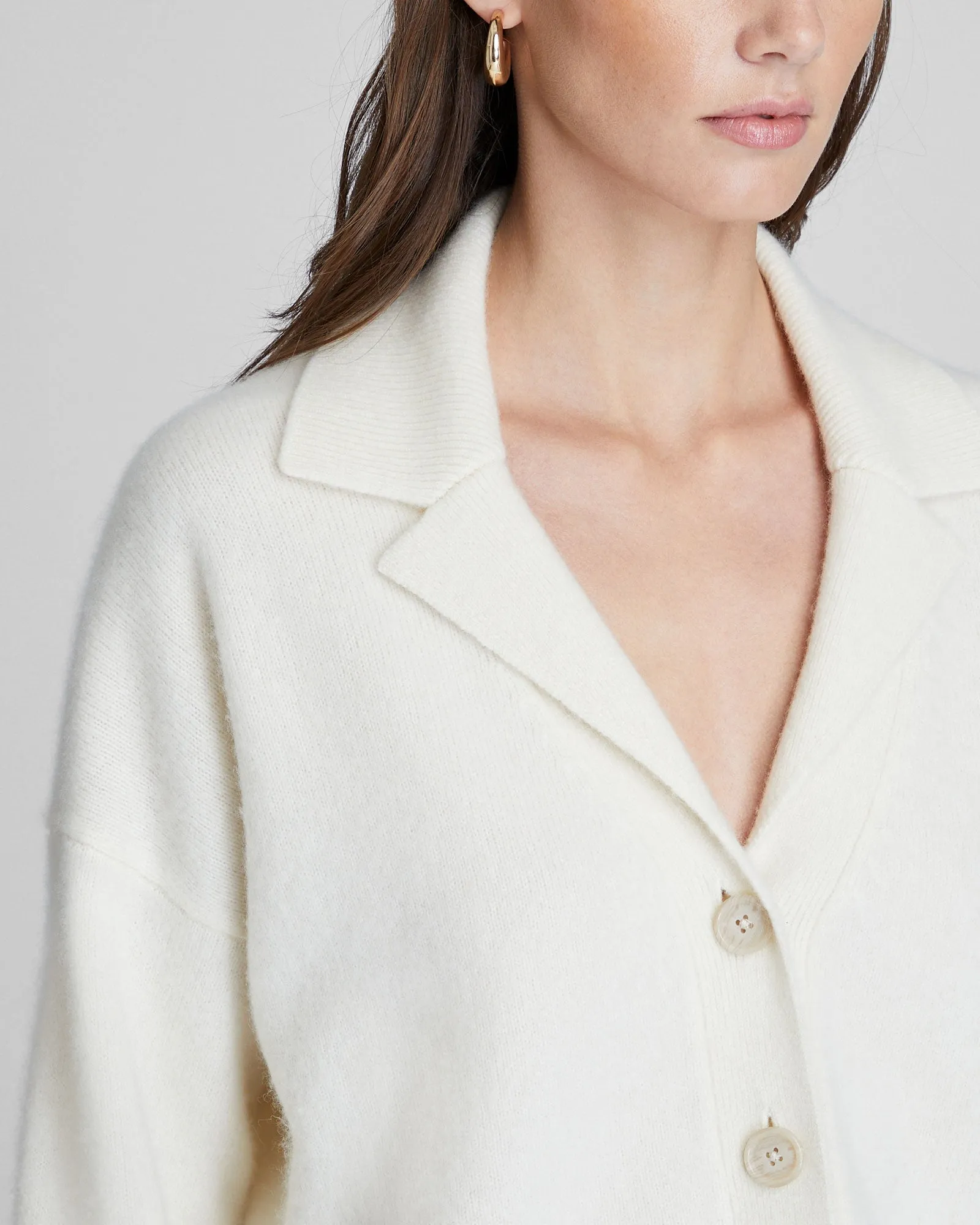 Boiled Cashmere Cropped Cardigan sold by Club Monaco product image thumbnail 3