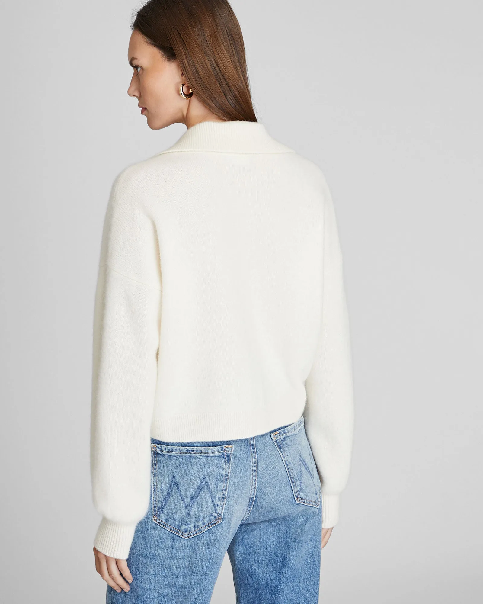 Boiled Cashmere Cropped Cardigan sold by Club Monaco product image thumbnail 2