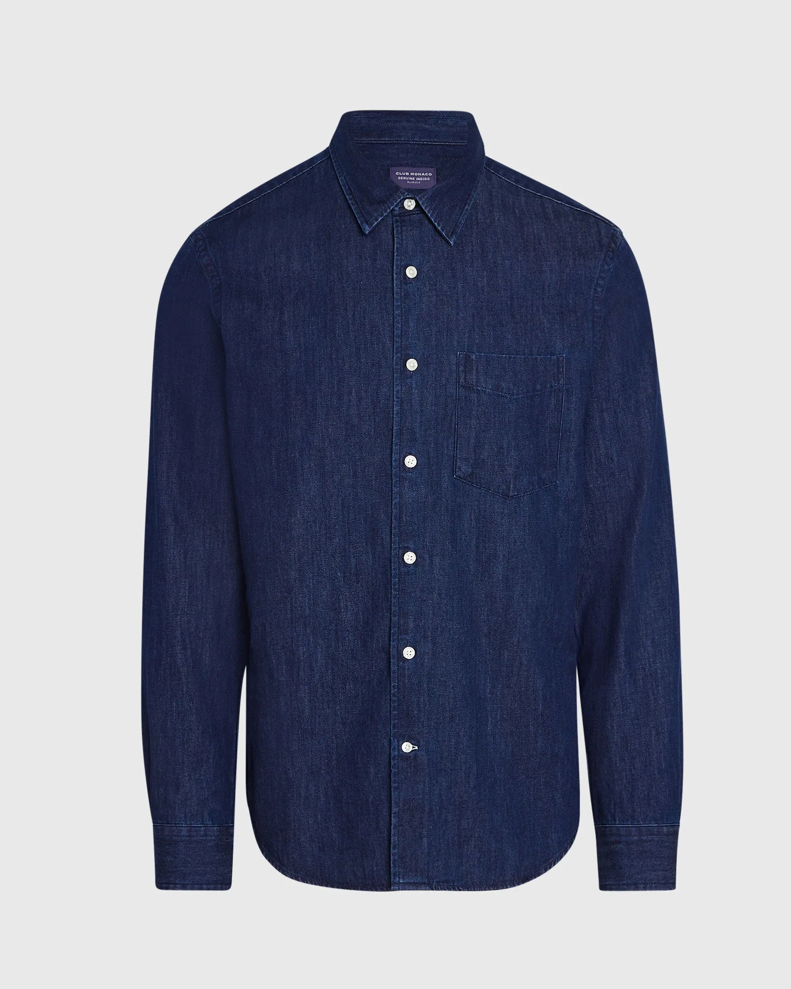 Long-Sleeve Denim Shirt sold by Club Monaco product image thumbnail 5