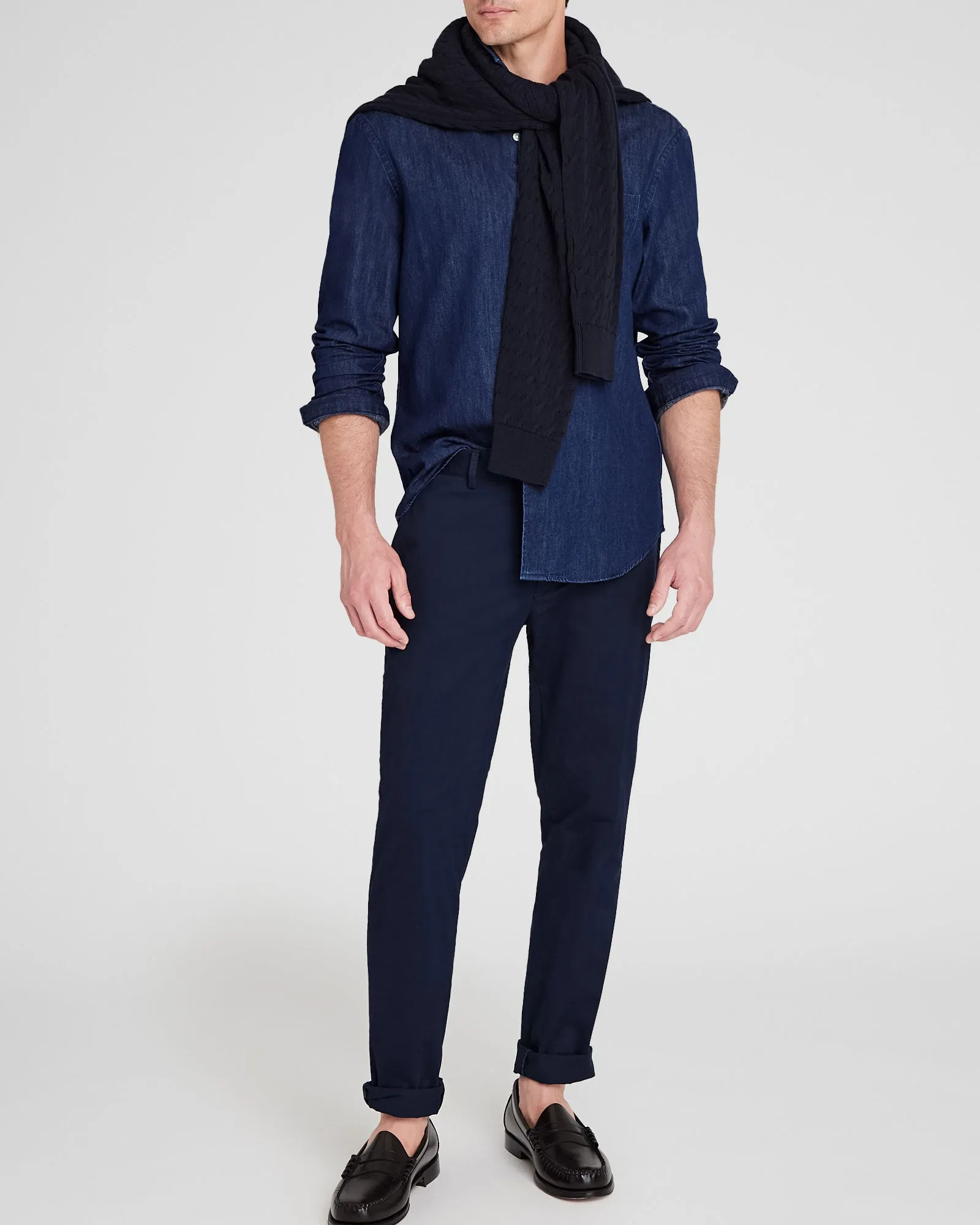Long-Sleeve Denim Shirt sold by Club Monaco product image thumbnail 2