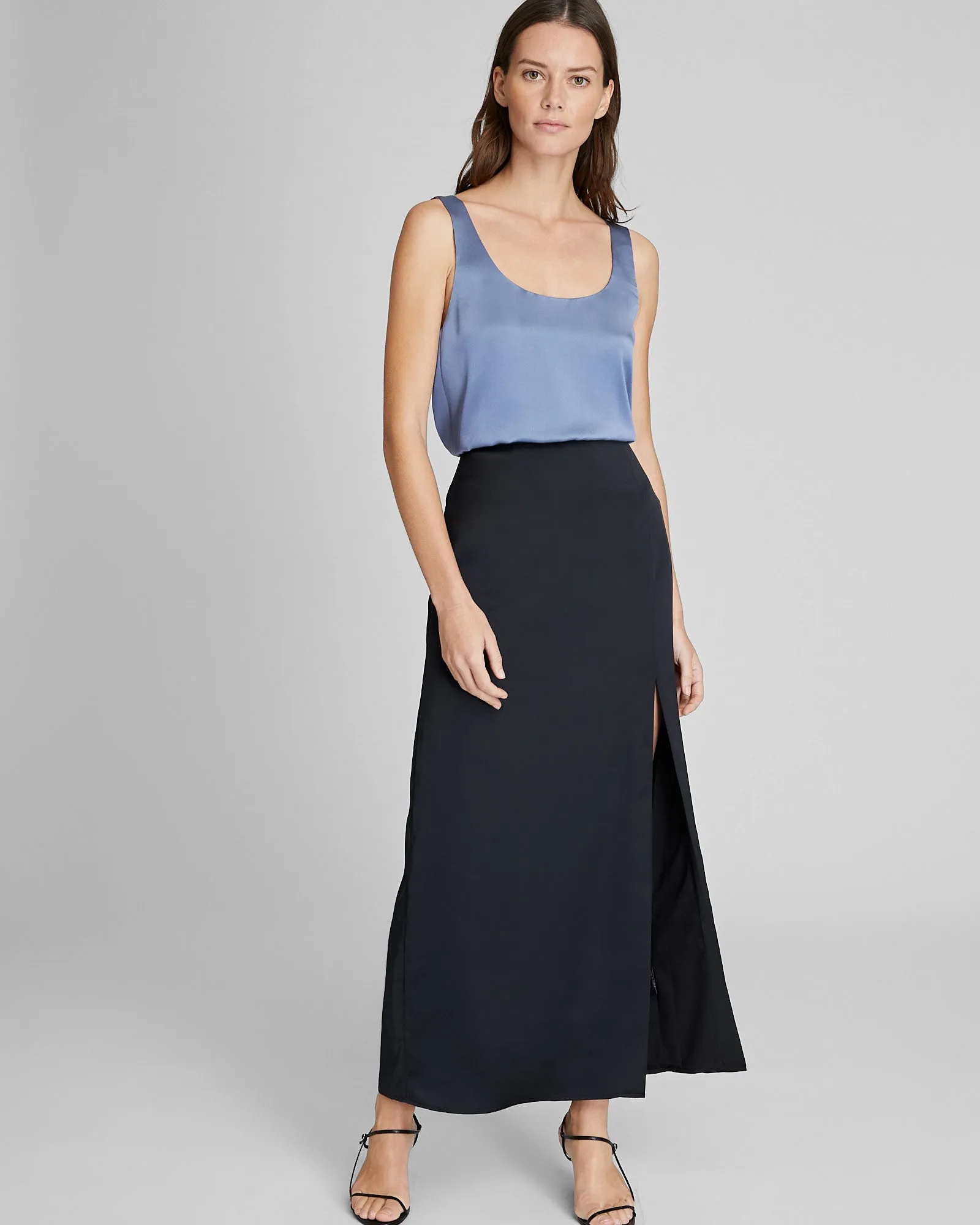 Luxe Silk Scoop Neck Top sold by Club Monaco product image thumbnail 4