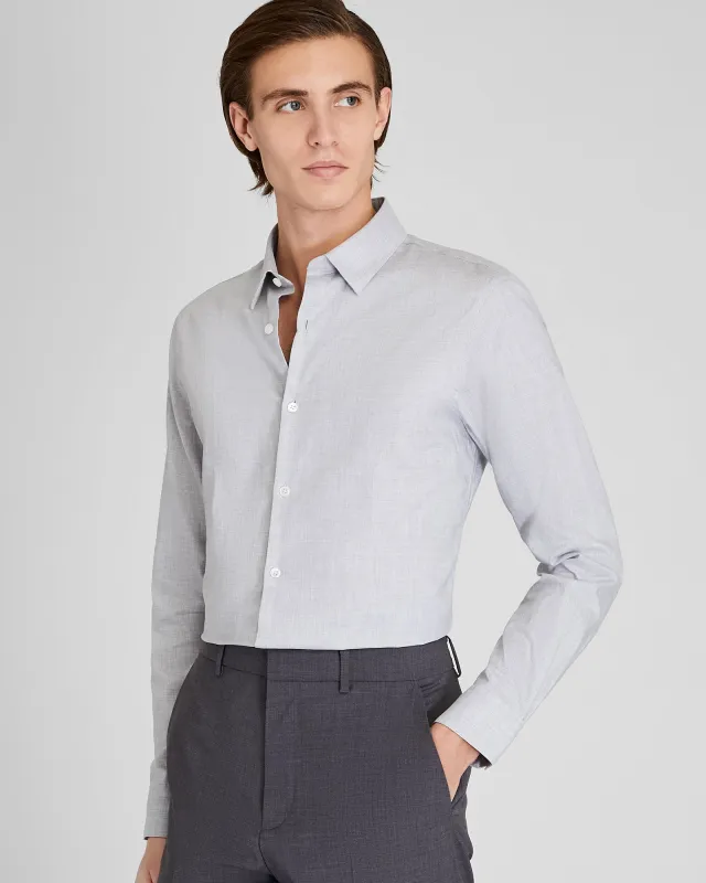 Albini Egyptian Cotton Heathered Dress Shirt sold by Club Monaco
