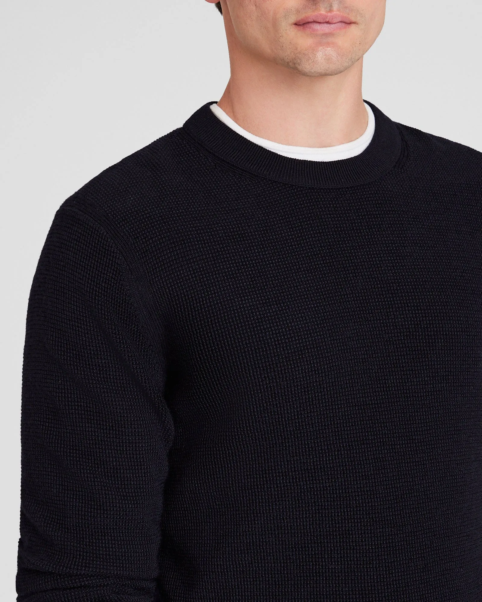 Refined Textured Wool Sweater sold by Club Monaco product image thumbnail 4