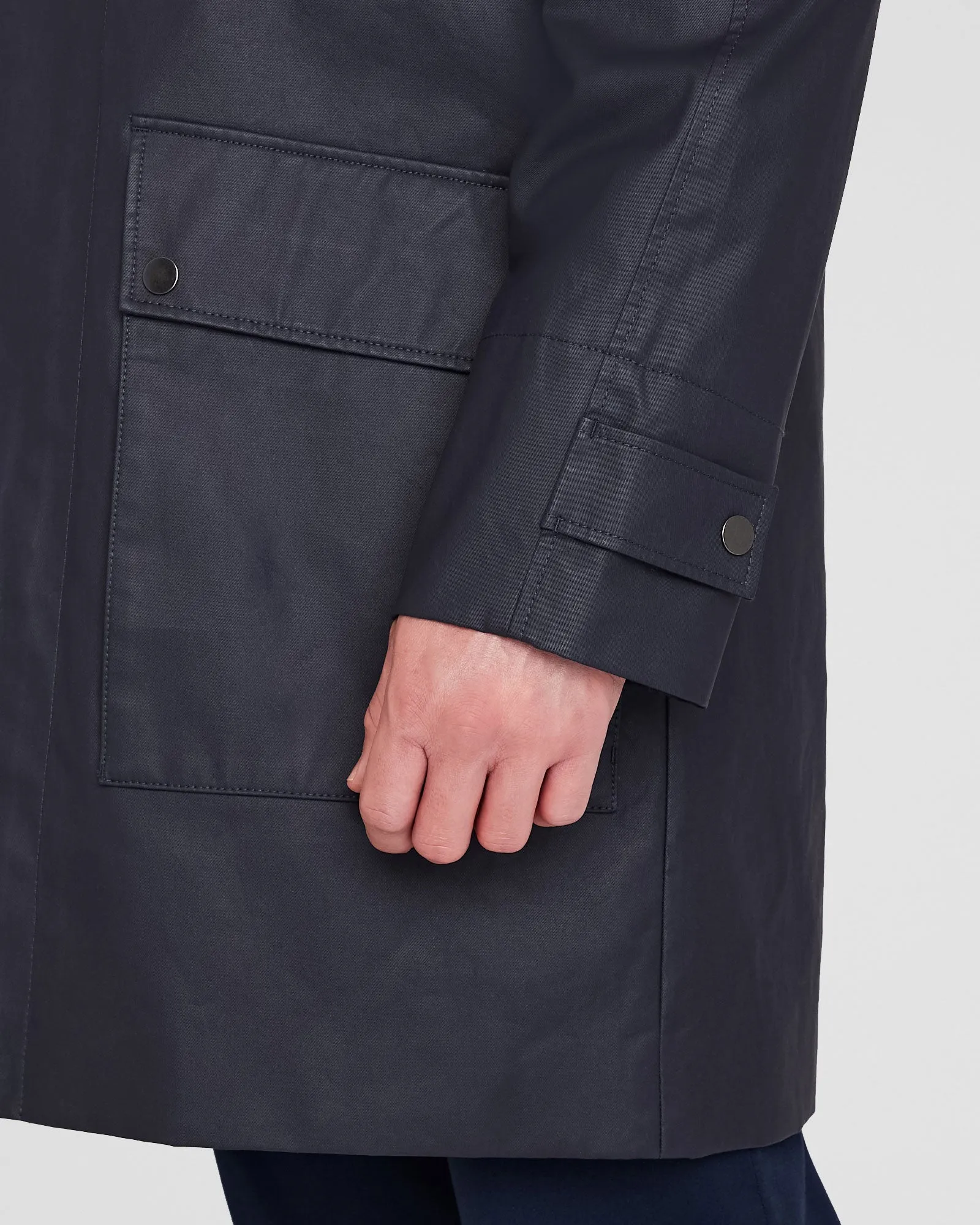 Casual Waxed-Cotton Mac Coat sold by Club Monaco product image thumbnail 4