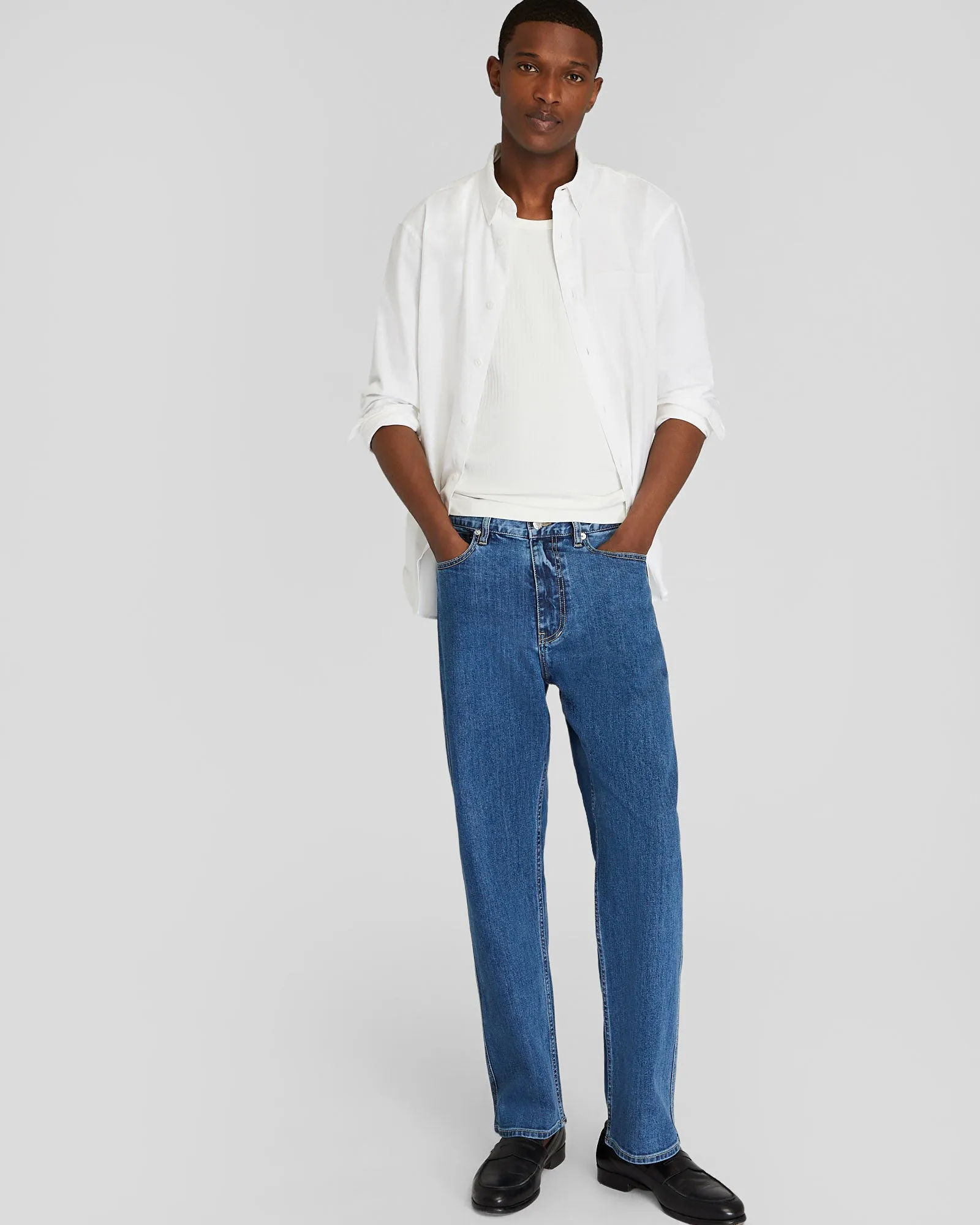 Slim Lightweight Oxford Shirt sold by Club Monaco product image thumbnail 2