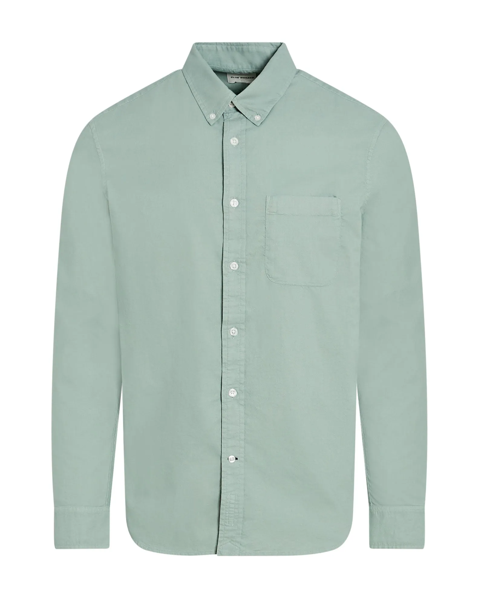Garment-Dyed Slim Lightweight Oxford Shirt sold by Club Monaco product image thumbnail 5
