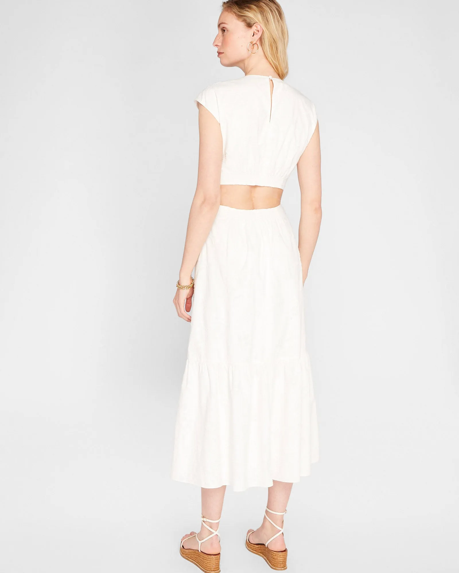 Twist Front Cut Out Maxi Dress sold by Club Monaco product image thumbnail 2