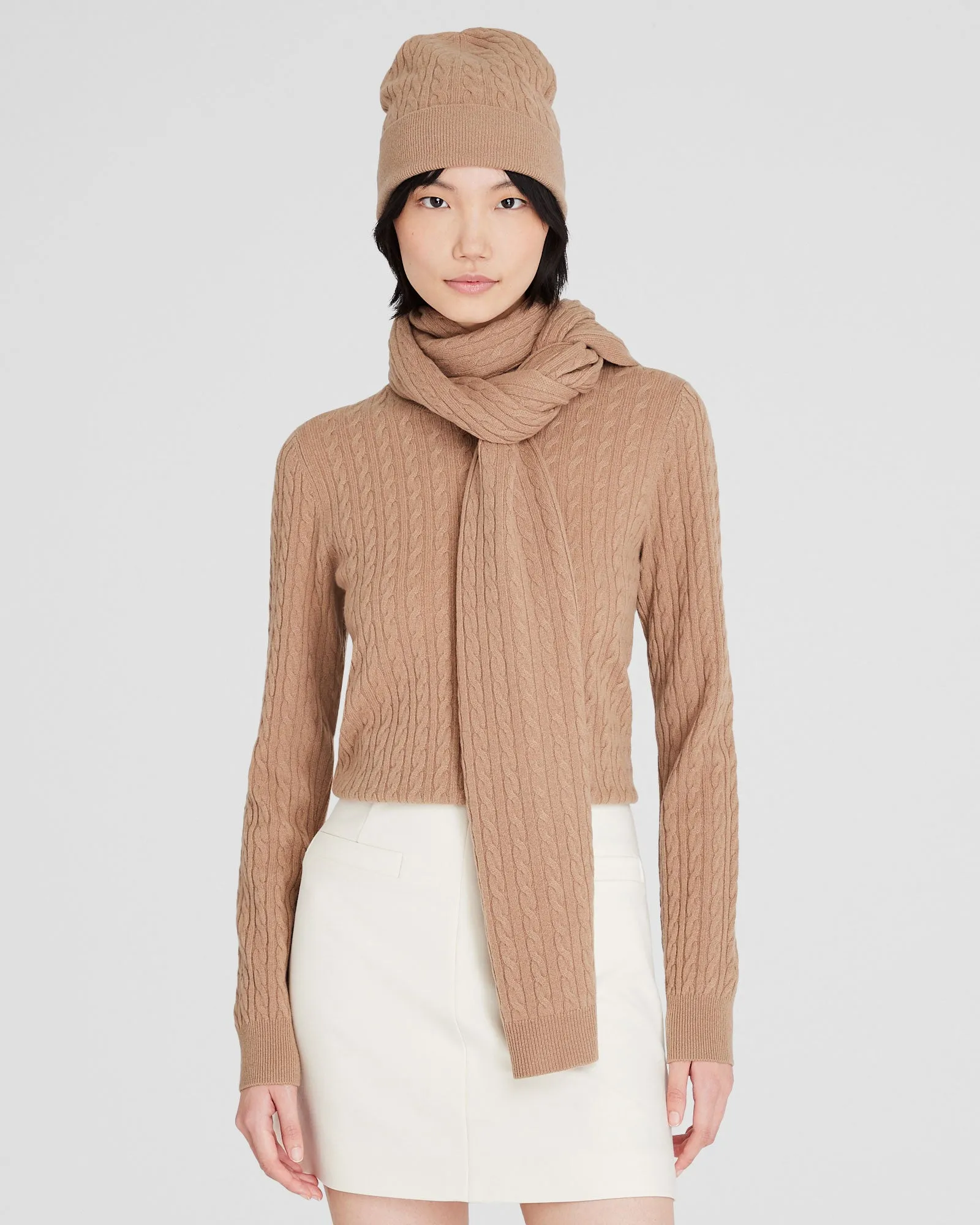 Cable-Knit Cashmere Hat sold by Club Monaco product image thumbnail 3