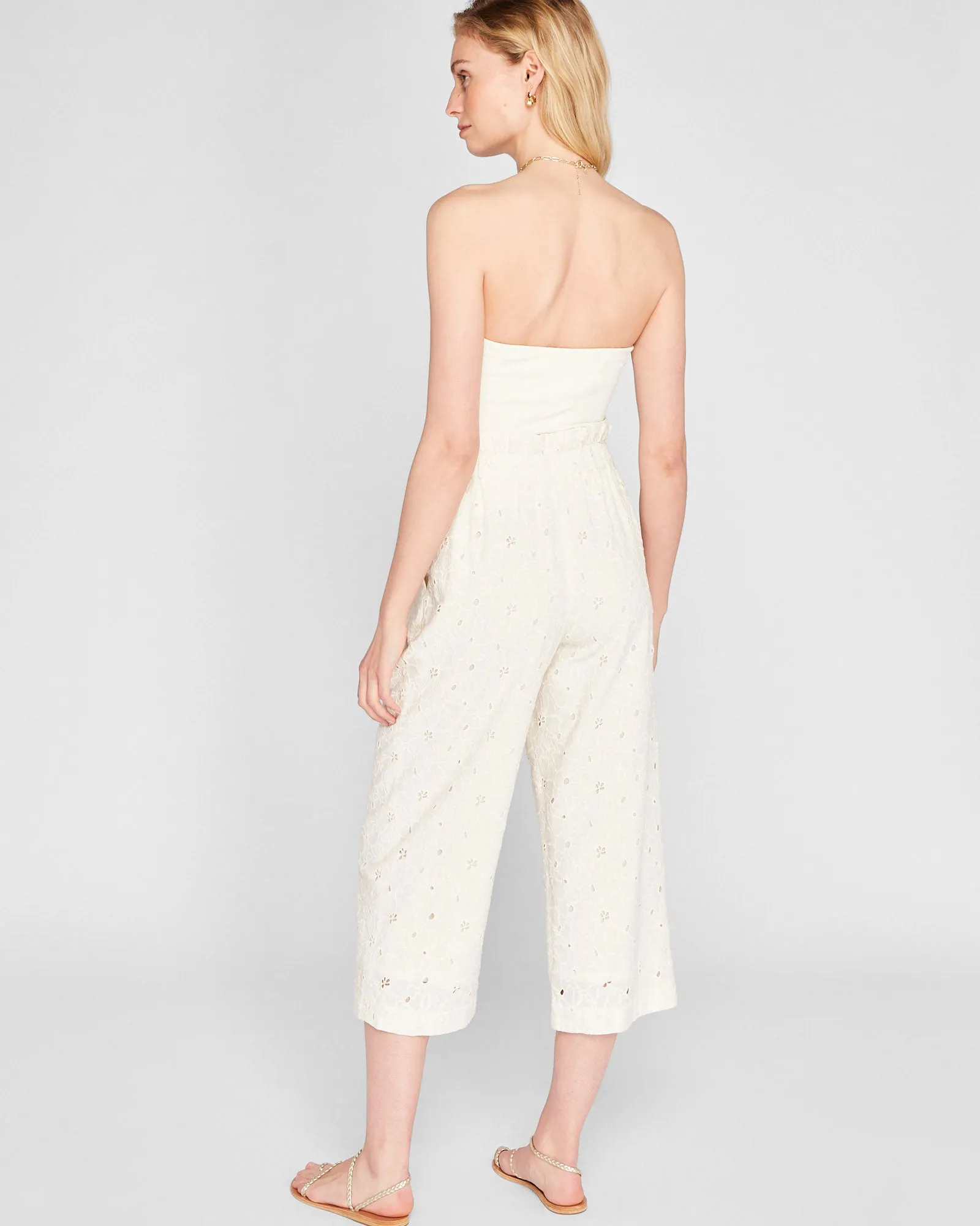 Anreannah Eyelet Wide Leg Pant sold by Club Monaco product image thumbnail 2