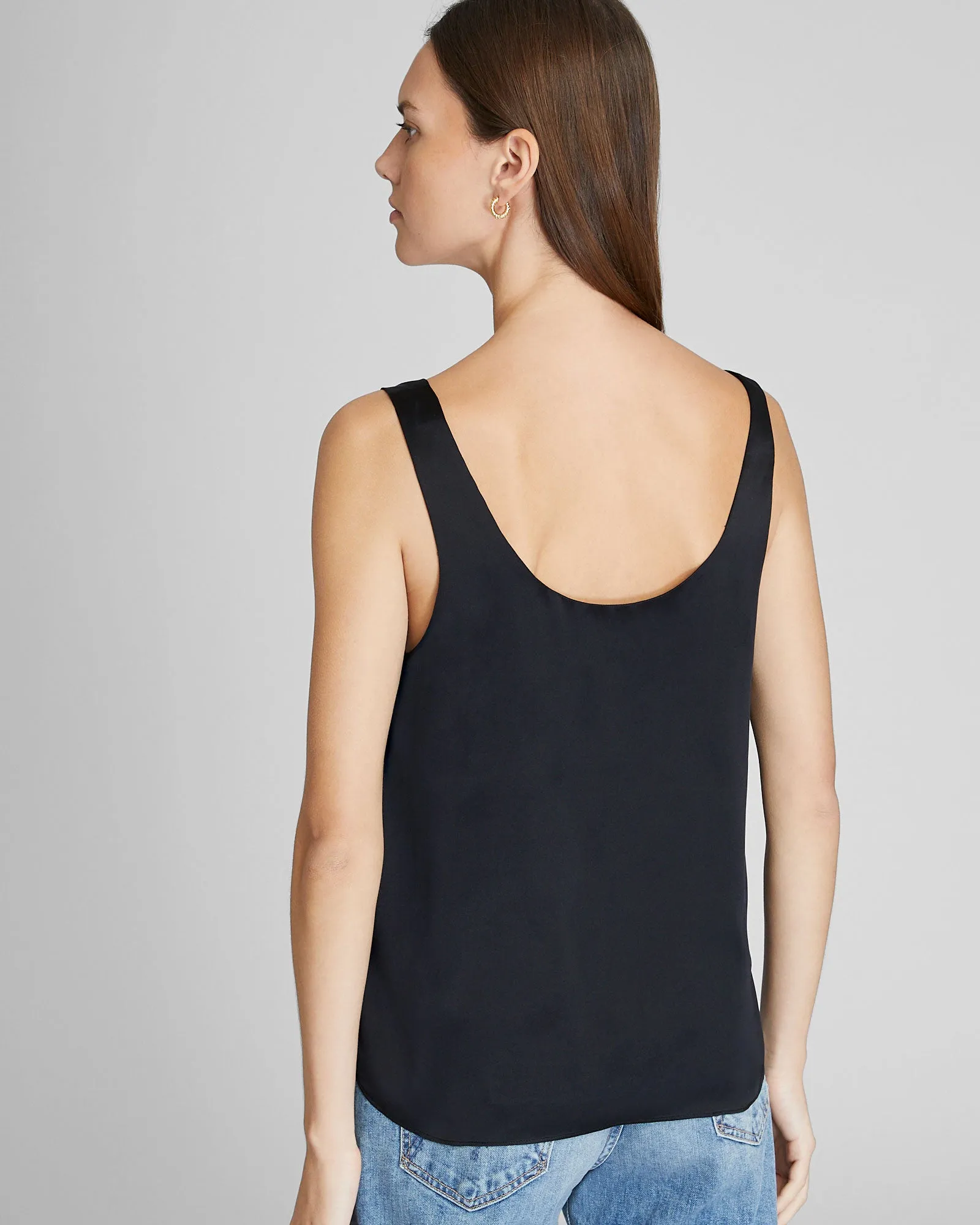 Luxe Silk Scoop Neck Top sold by Club Monaco product image thumbnail 3