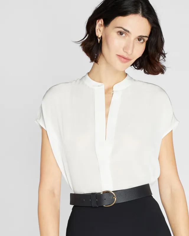 Silk Front Placket Shirt sold by Club Monaco