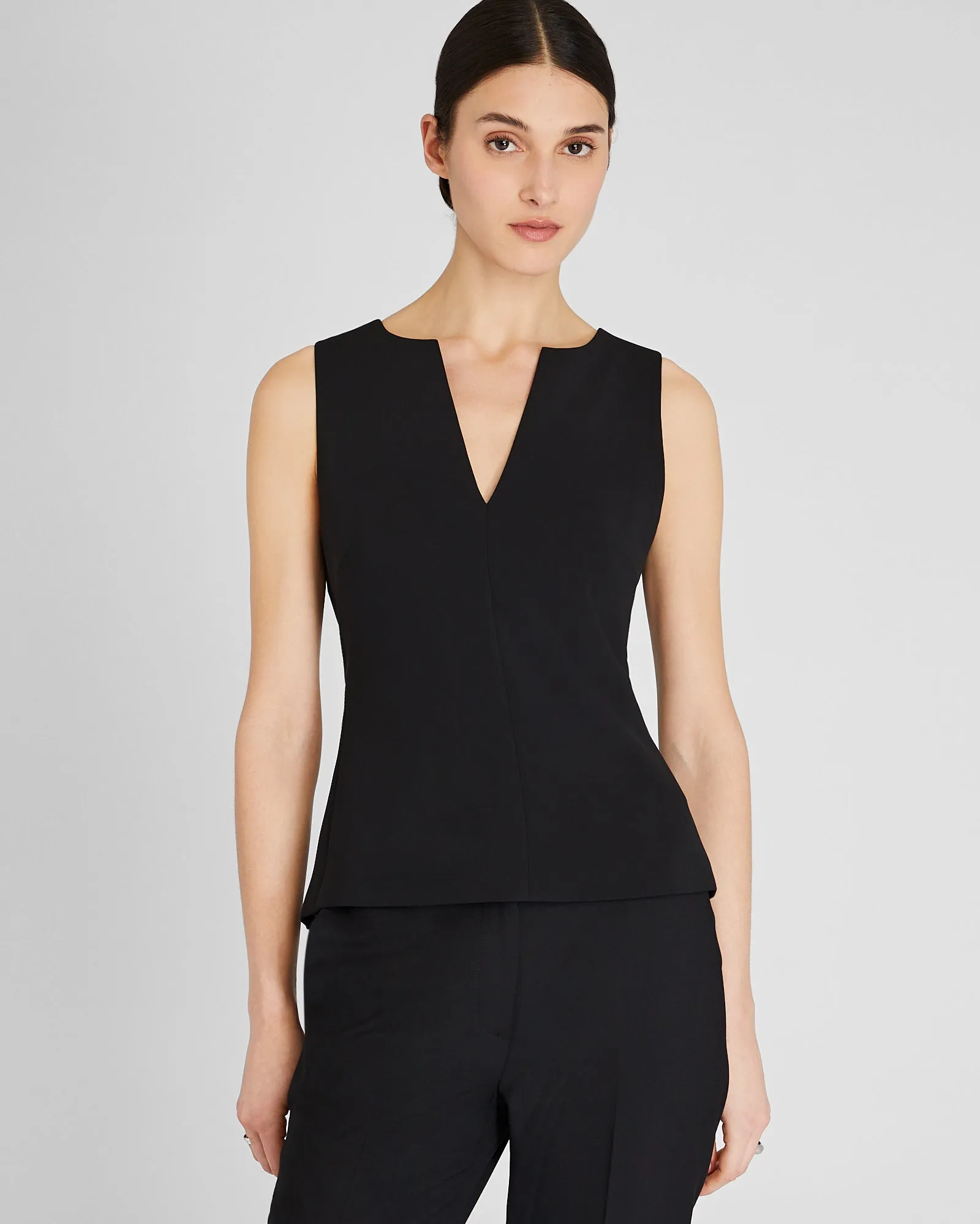 Split Crewneck Crepe Top sold by Club Monaco