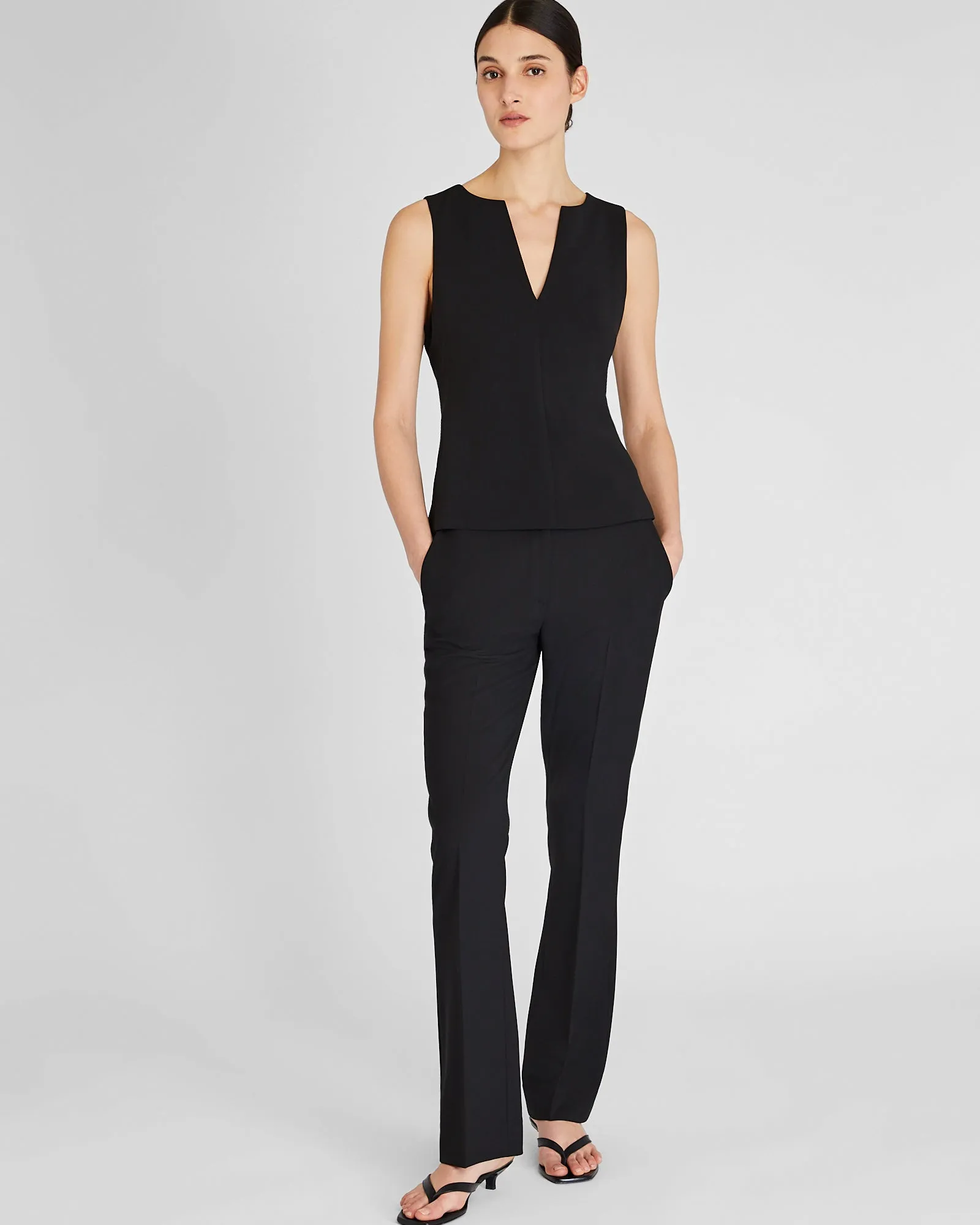 Split Crewneck Crepe Top sold by Club Monaco product image thumbnail 4