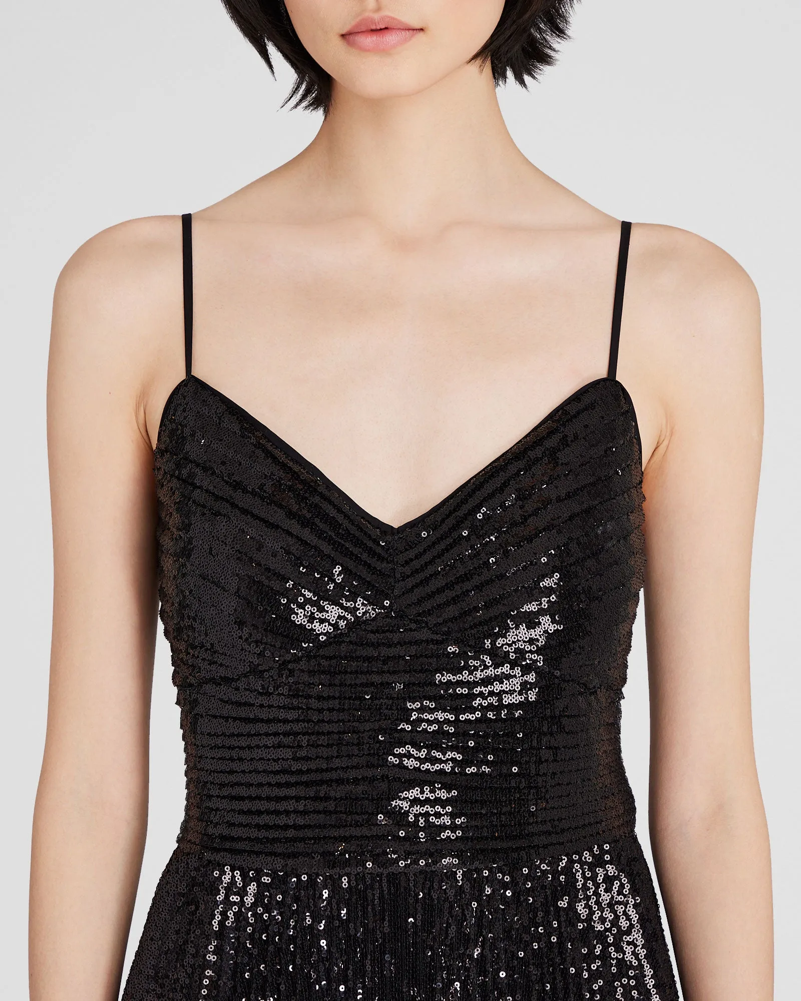 Sequin Pleated Occasion Maxi Dress sold by Club Monaco product image thumbnail 2