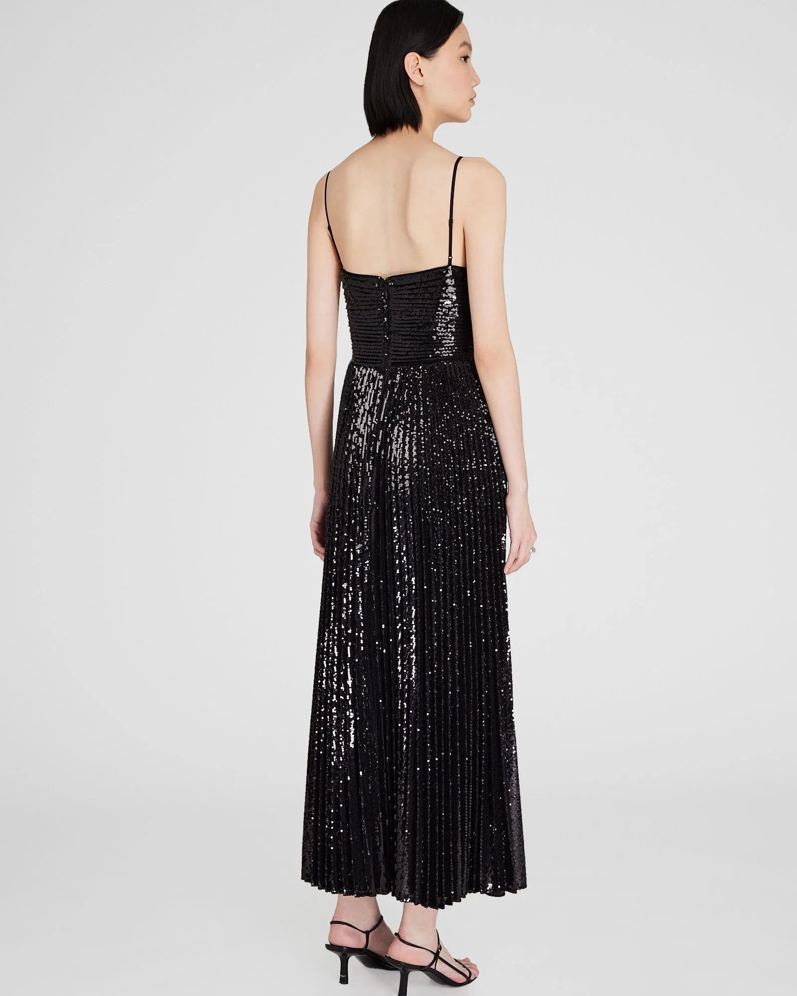 Sequin Pleated Occasion Maxi Dress sold by Club Monaco product image thumbnail 4