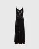 Sequin Pleated Occasion Maxi Dress sold by Club Monaco