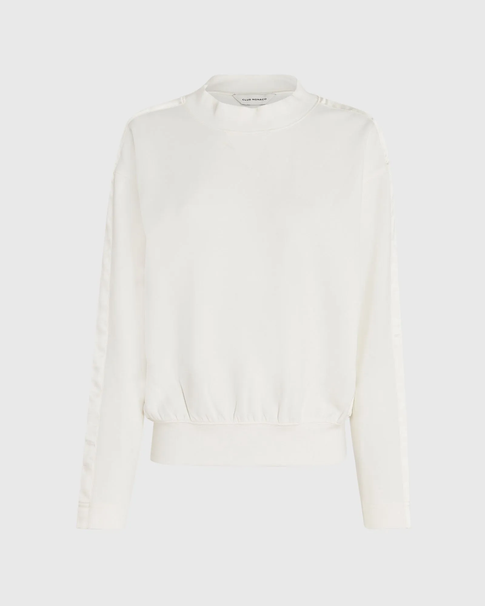 Satin Stripe Sweatshirt sold by Club Monaco product image thumbnail 5