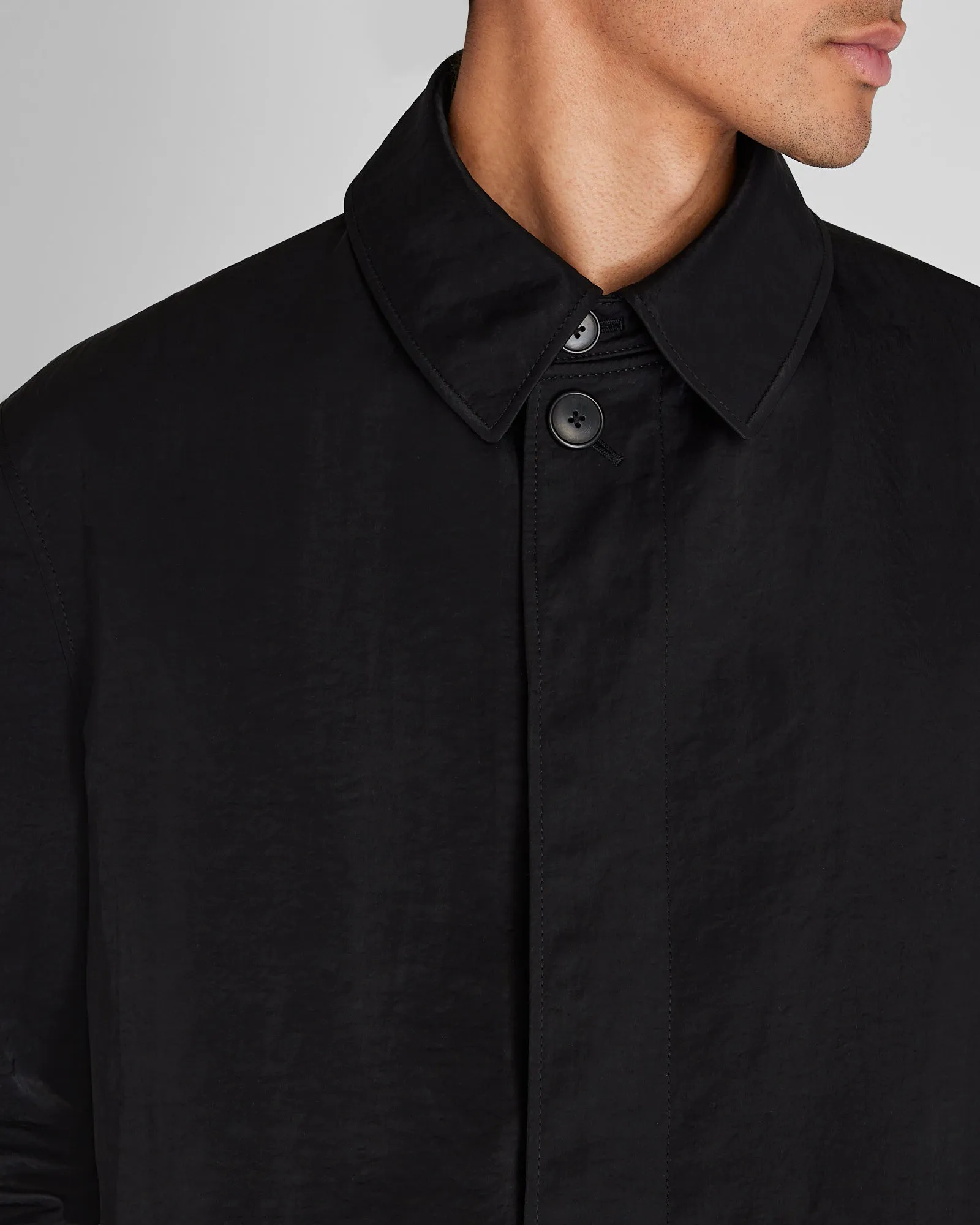 Crinkled Nylon Mac Coat sold by Club Monaco product image thumbnail 2