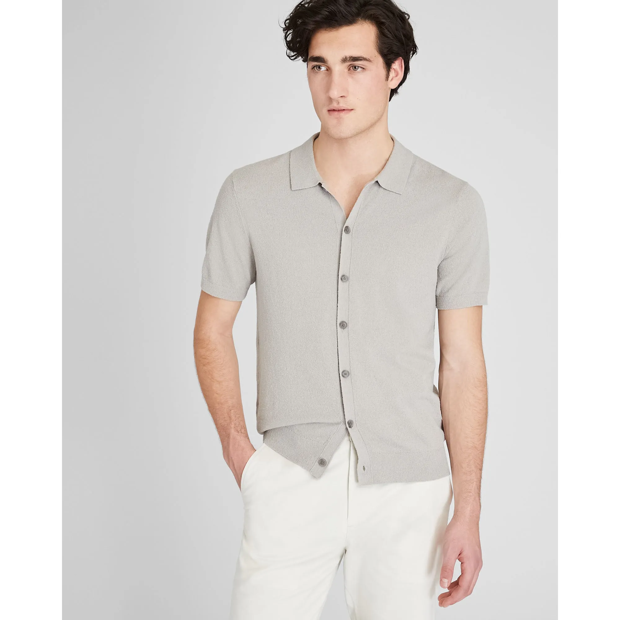 Micro Bouclé Shirt sold by Club Monaco