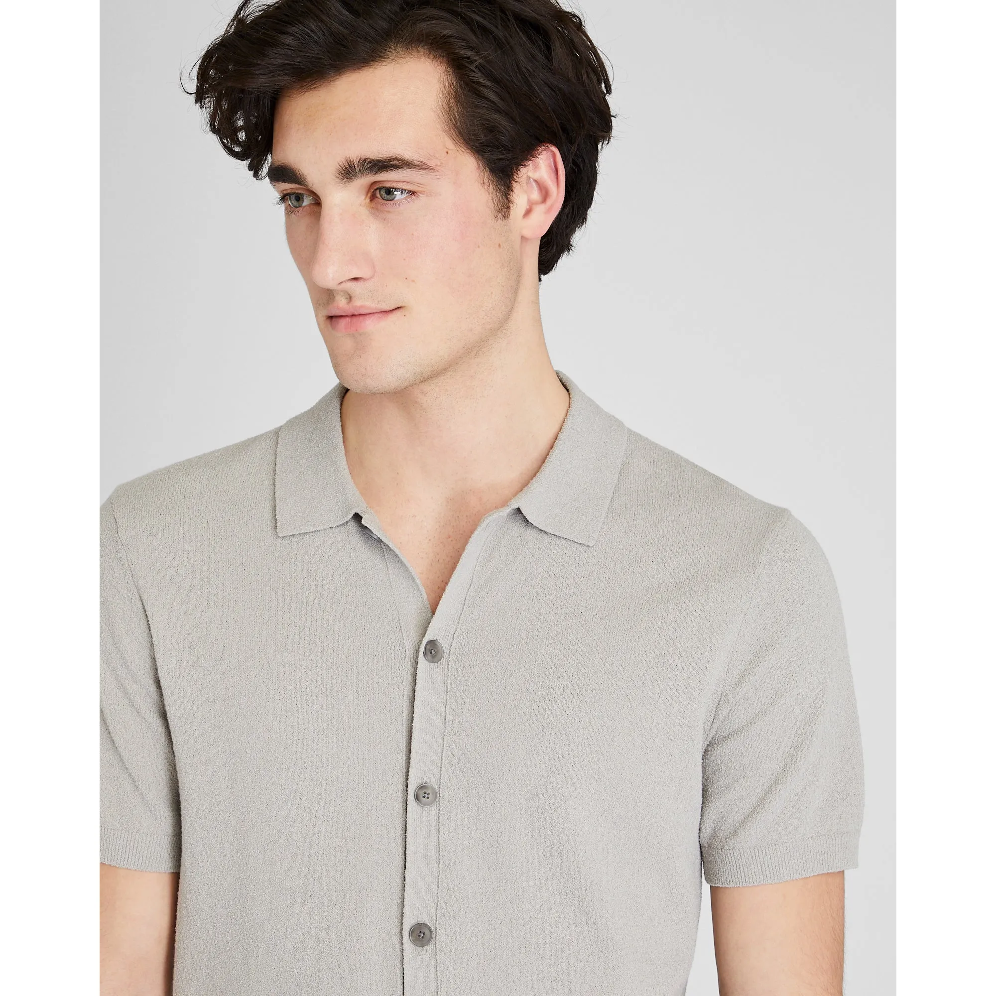 Micro Bouclé Shirt sold by Club Monaco product image thumbnail 2