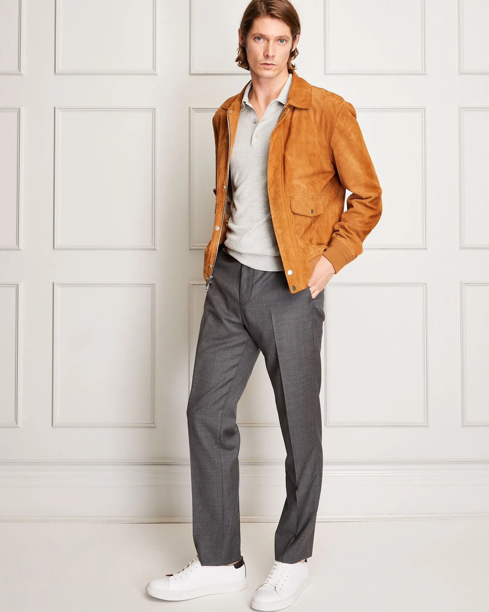 Fine Gauge Silk Blend Polo sold by Club Monaco product image thumbnail 4