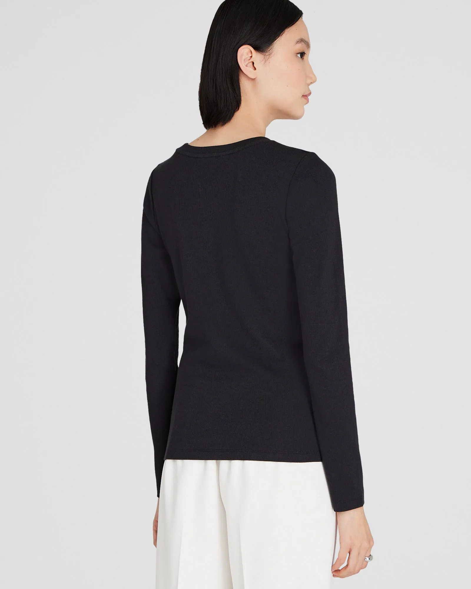 Bowee Long-Sleeve Tee sold by Club Monaco product image thumbnail 3
