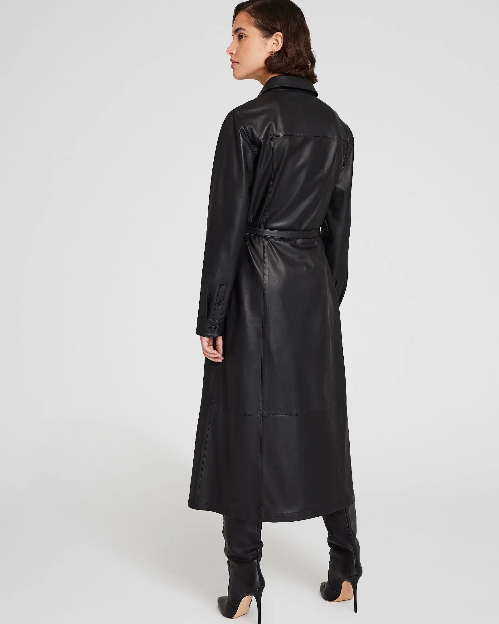 Leather Midi Shirt Dress sold by Club Monaco product image thumbnail 2