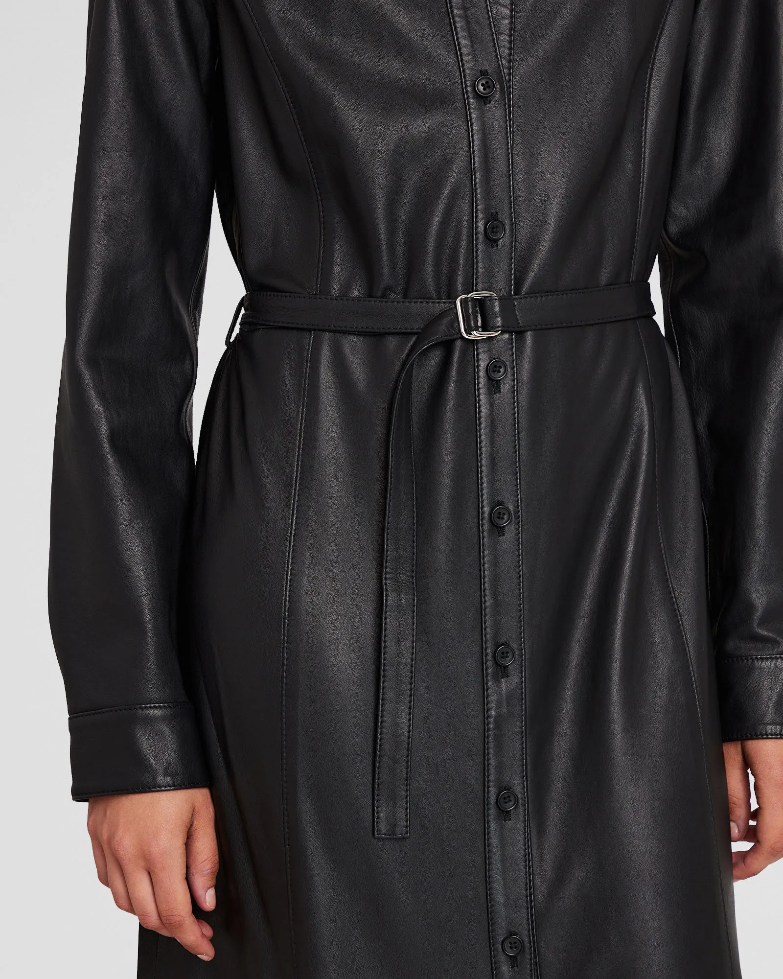 Leather Midi Shirt Dress sold by Club Monaco product image thumbnail 3