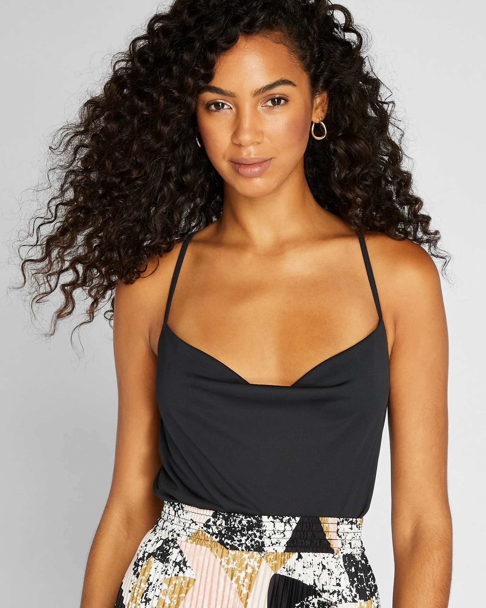 Cowl Neck Matte Jersey Cami sold by Club Monaco