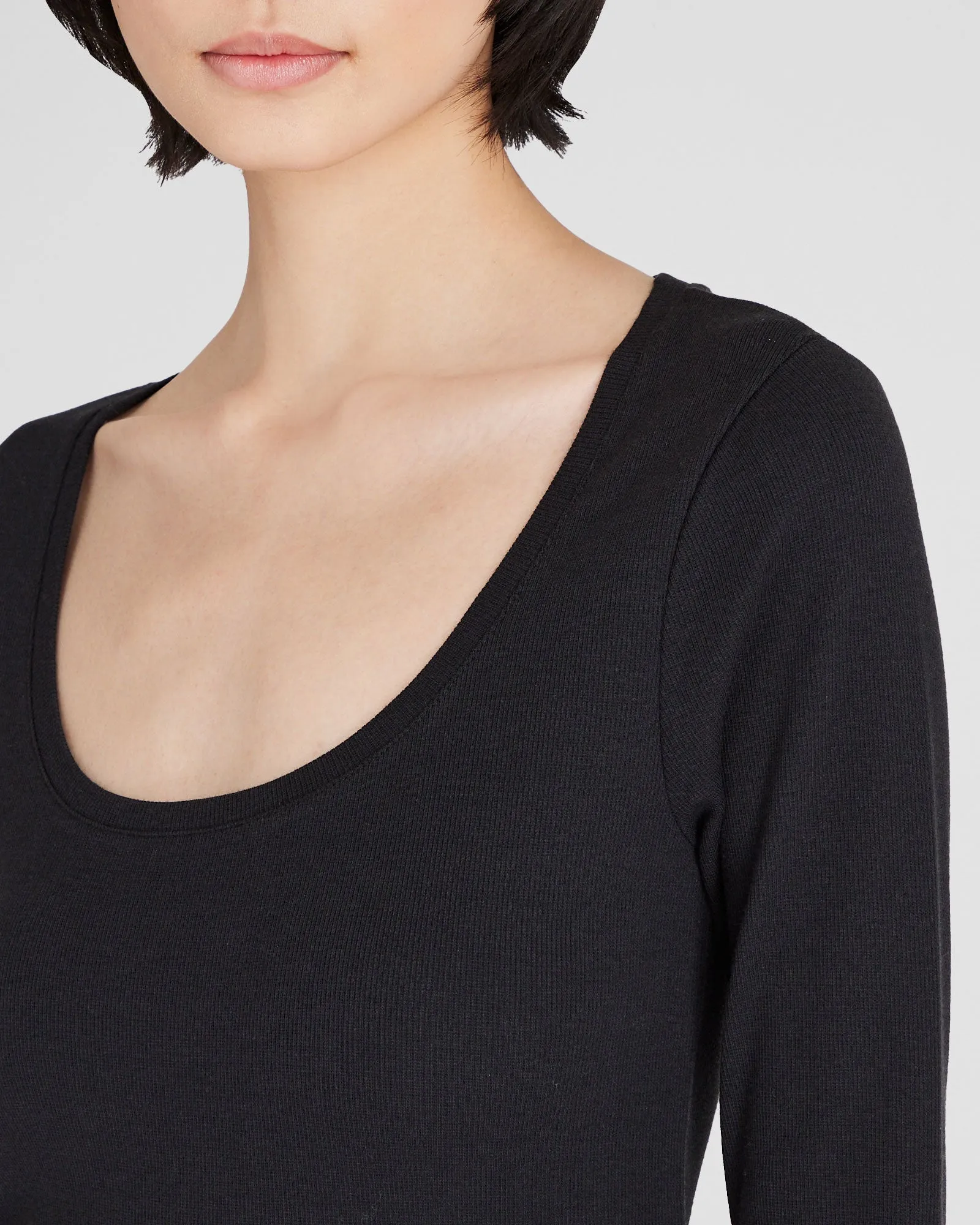 Bowee Long-Sleeve Scoop Neck Tee sold by Club Monaco product image thumbnail 2