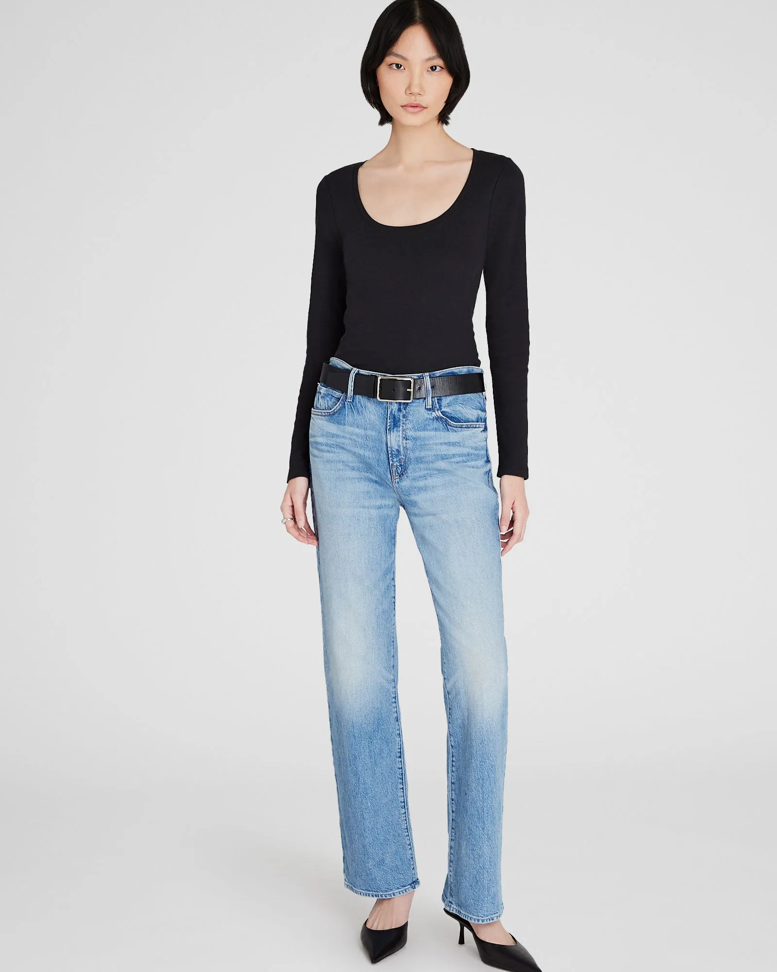 Bowee Long-Sleeve Scoop Neck Tee sold by Club Monaco product image thumbnail 4