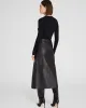 A-Line Leather Midi Skirt sold by Club Monaco