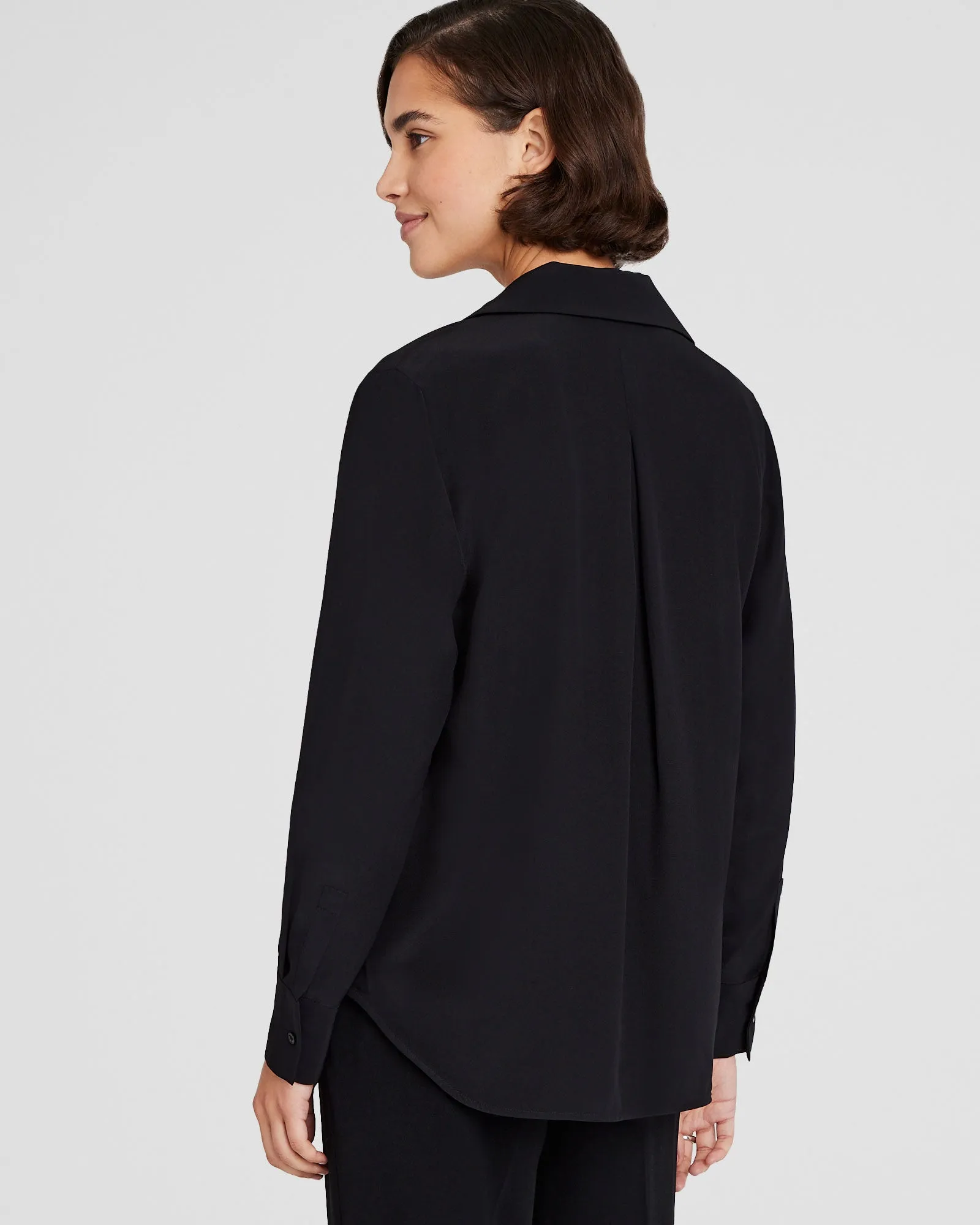 Silk Open-Neck Blouse sold by Club Monaco product image thumbnail 3