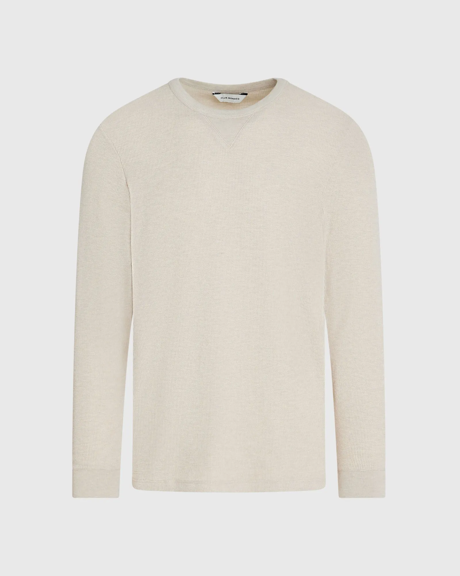 Long-Sleeve Waffle Crew sold by Club Monaco product image thumbnail 5