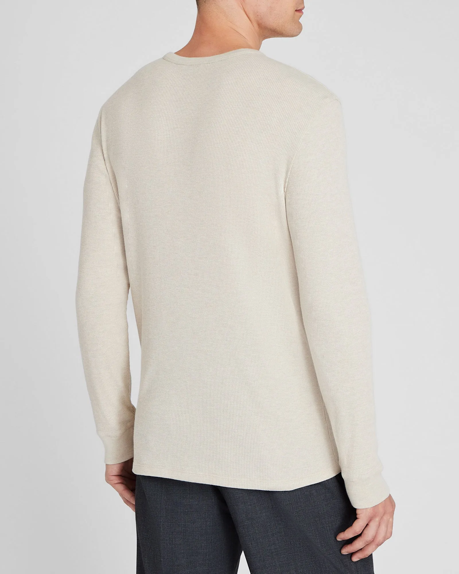 Long-Sleeve Waffle Crew sold by Club Monaco product image thumbnail 3