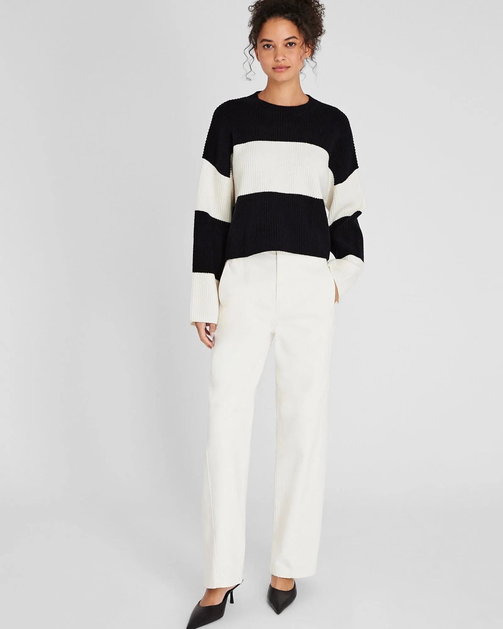 Striped Wool Blend Sweater sold by Club Monaco product image thumbnail 4