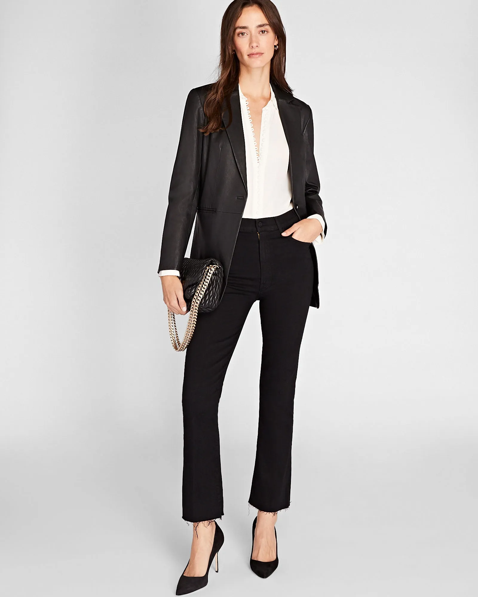 Leather Blazer sold by Club Monaco product image thumbnail 4