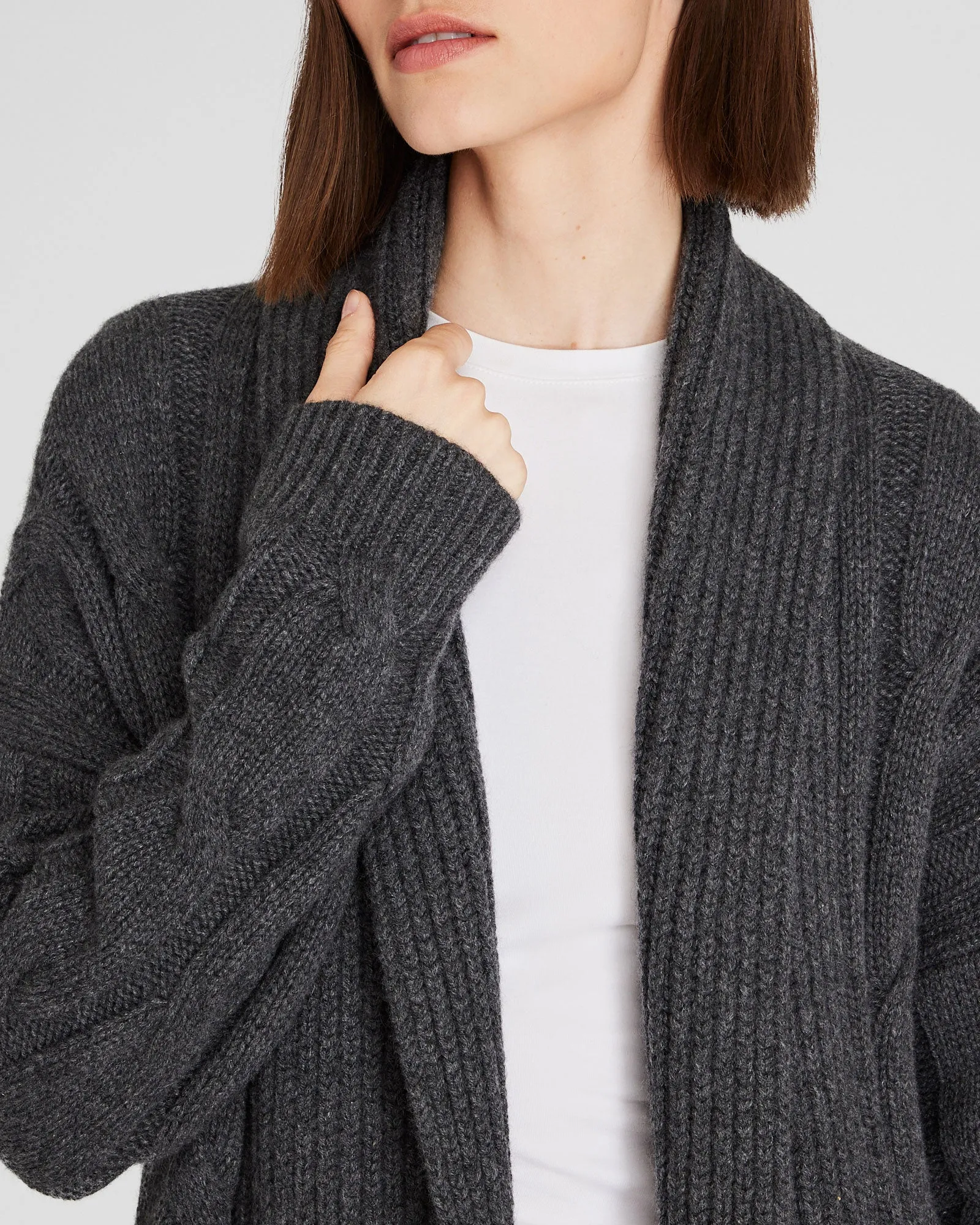 Cashmere Cable Wrap Cardigan sold by Club Monaco product image thumbnail 2