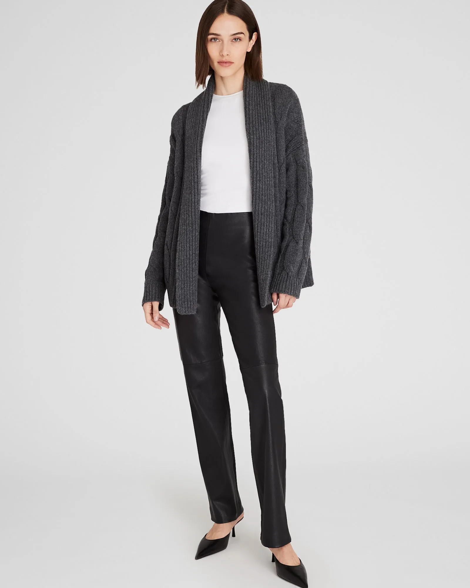 Cashmere Cable Wrap Cardigan sold by Club Monaco product image thumbnail 3