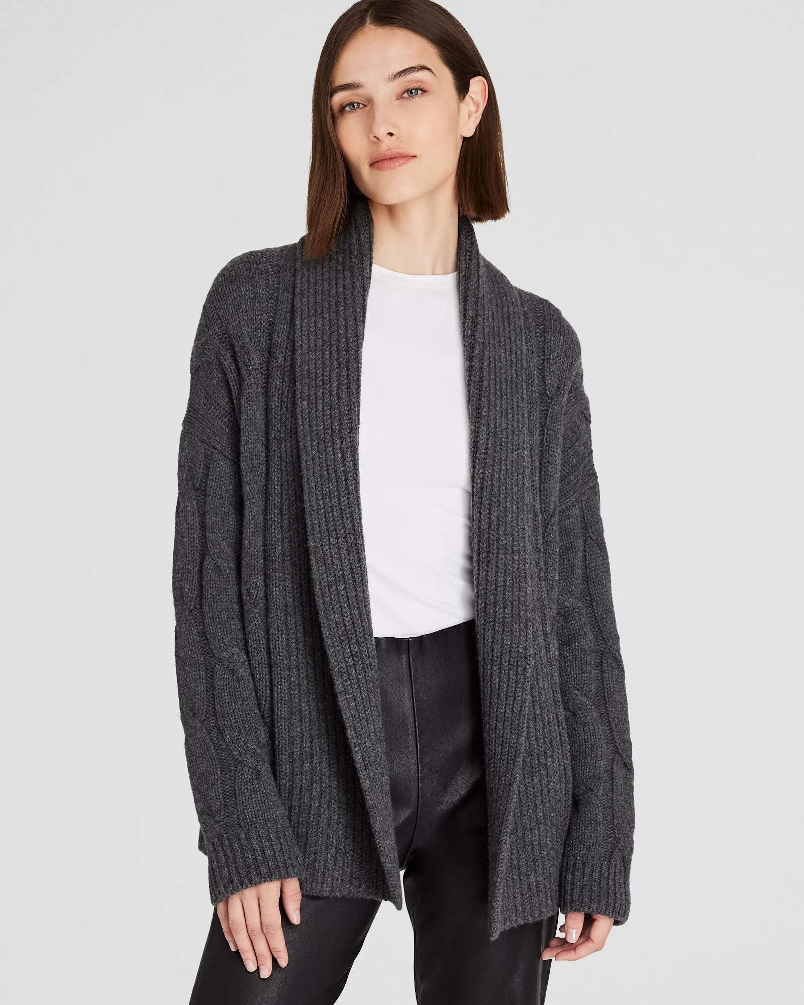 Cashmere Cable Wrap Cardigan sold by Club Monaco