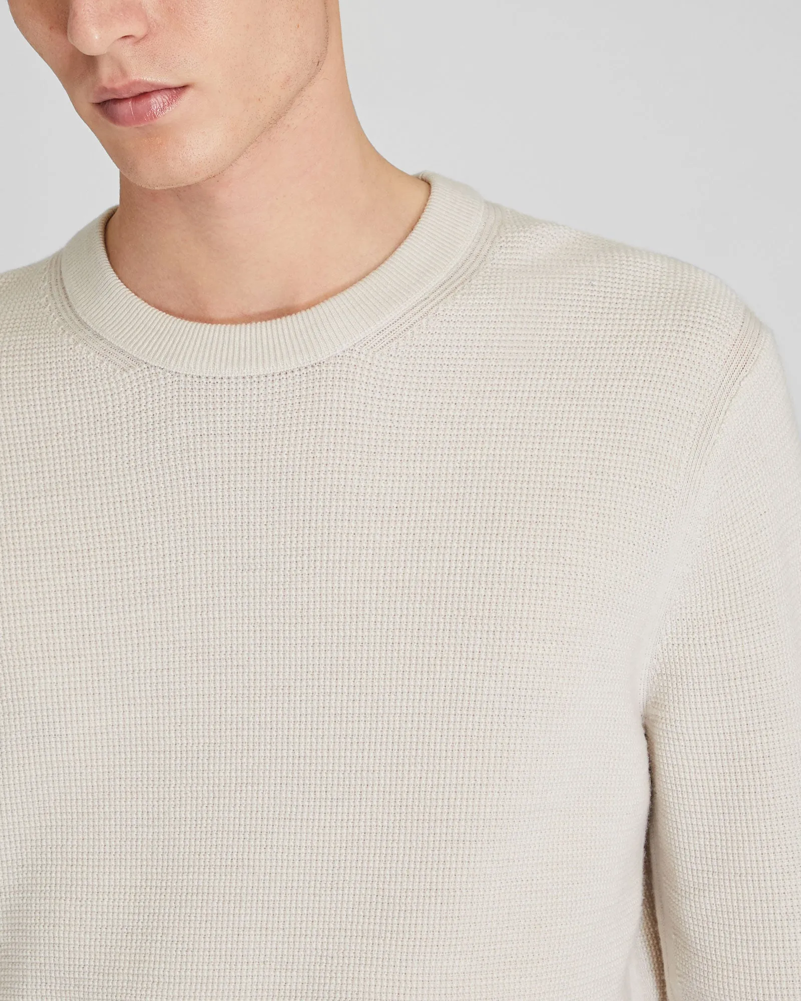 Refined Textured Wool Sweater sold by Club Monaco product image thumbnail 5