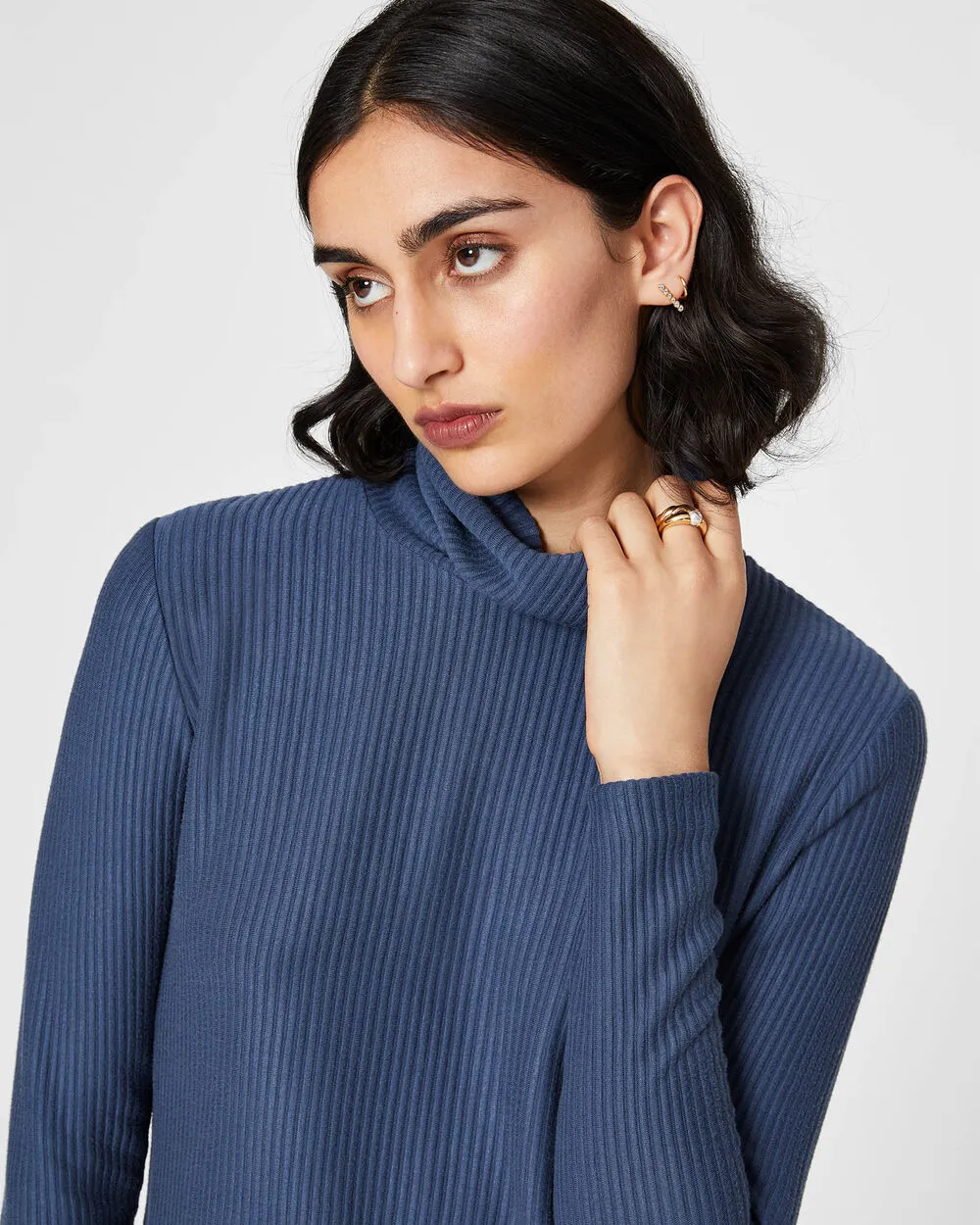 Meredy Rib-Knit Turtleneck Top sold by Club Monaco product image thumbnail 2