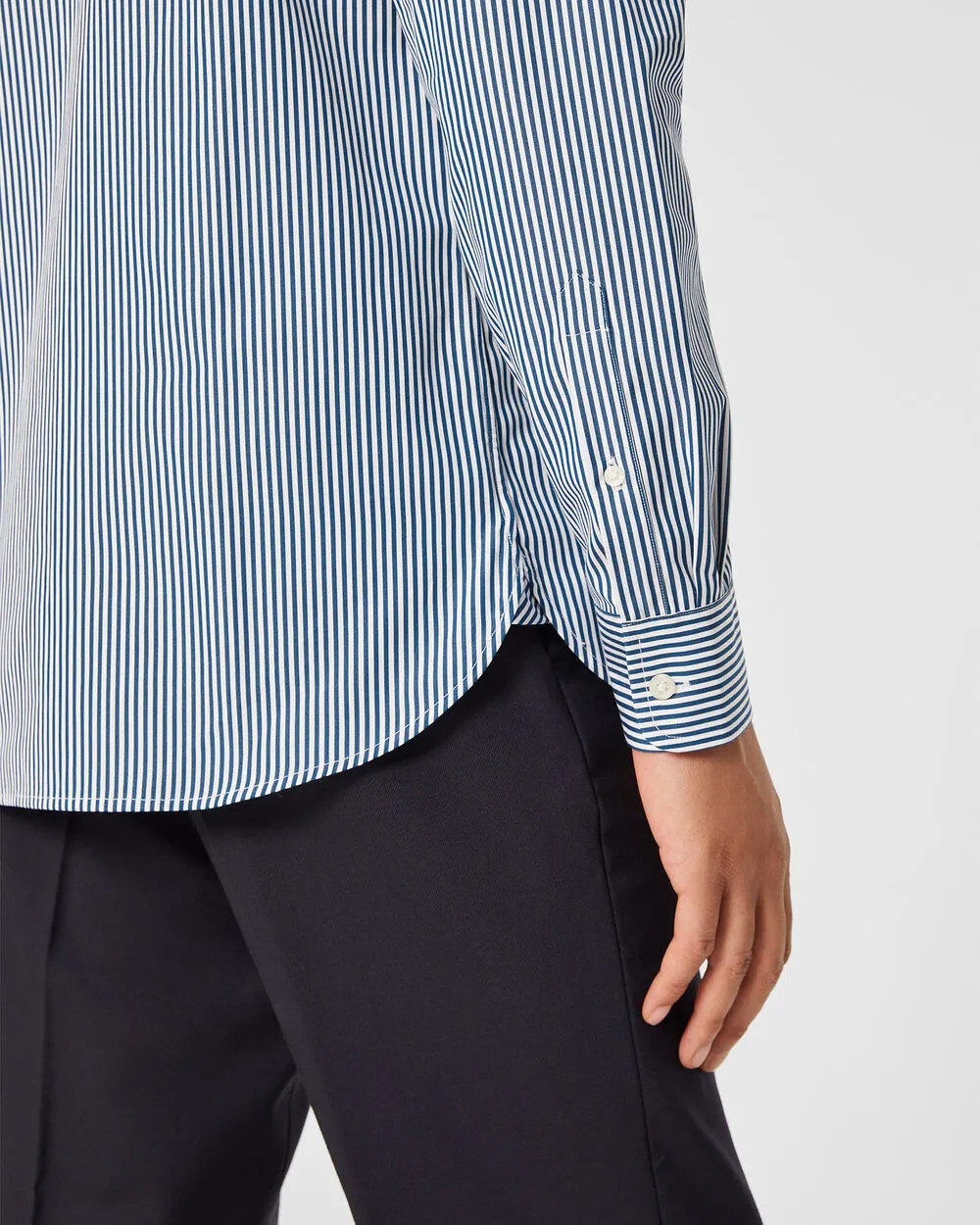Stripe Poplin Dress Shirt sold by Club Monaco product image thumbnail 2