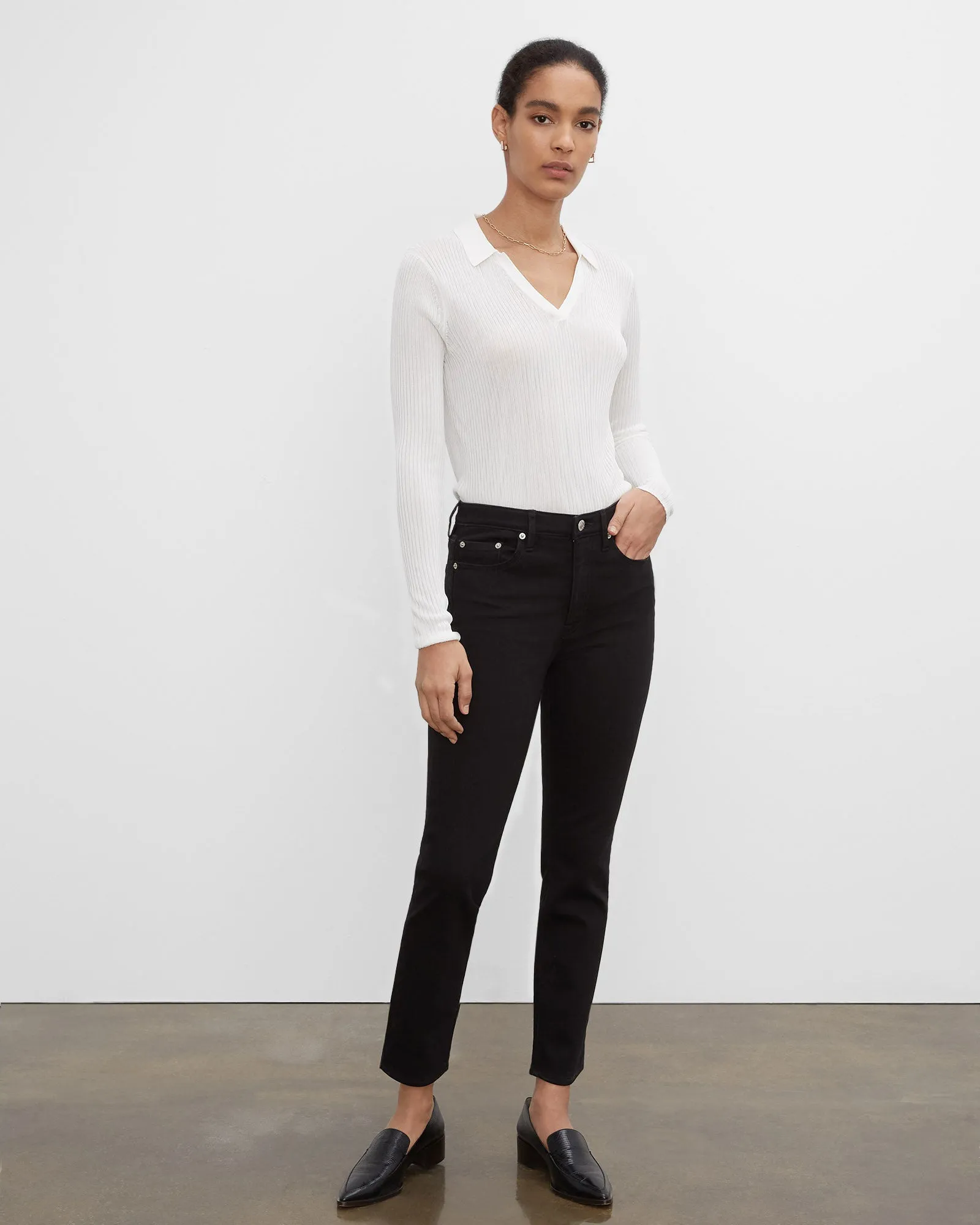 High-Rise Skinny Jeans sold by Club Monaco