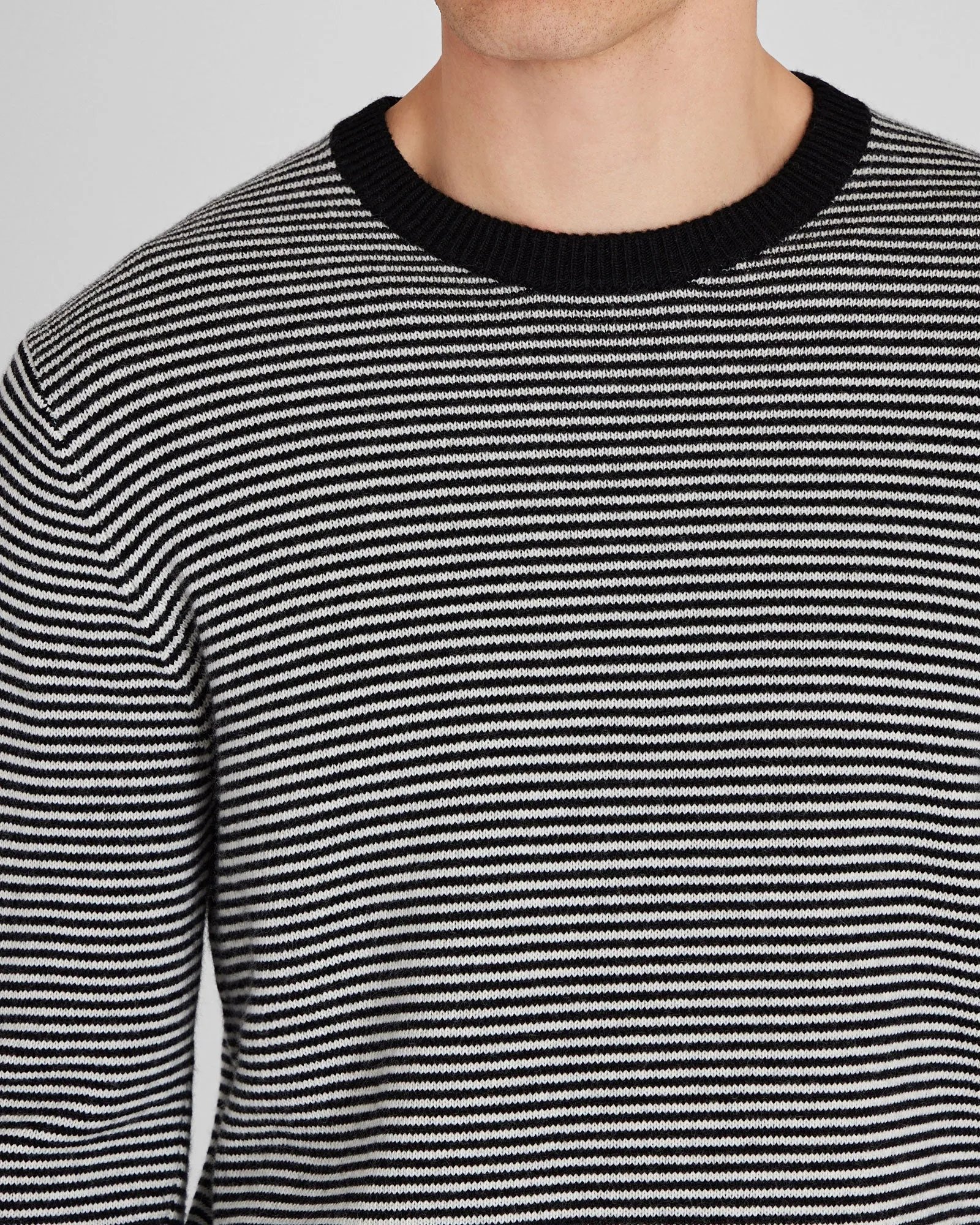 Wool-Blend Striped Crewneck Sweater sold by Club Monaco product image thumbnail 2