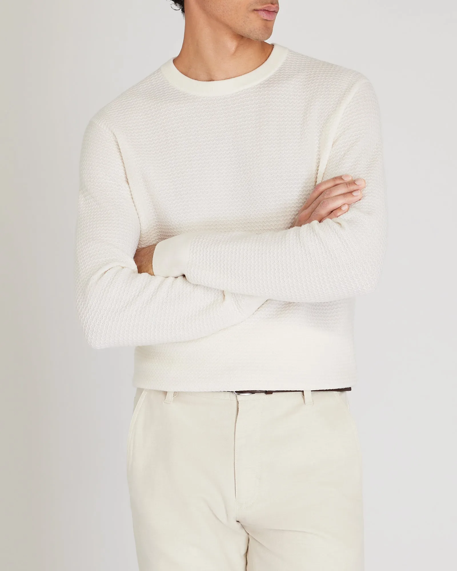 Long-Sleeve Refined Wool Sweater sold by Club Monaco